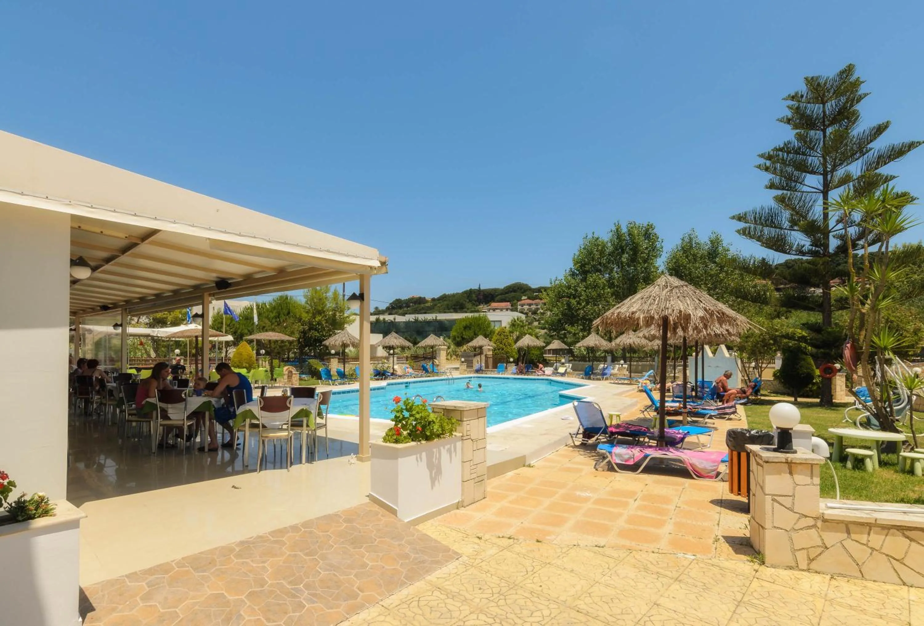 Pool view in Sunny Garden Hotel