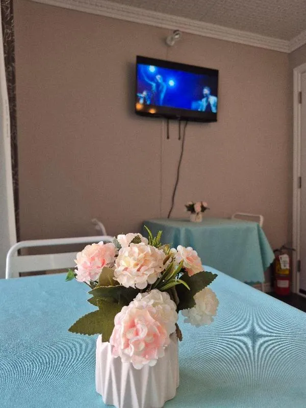 Bed in Motel Le Radisson de Val-David