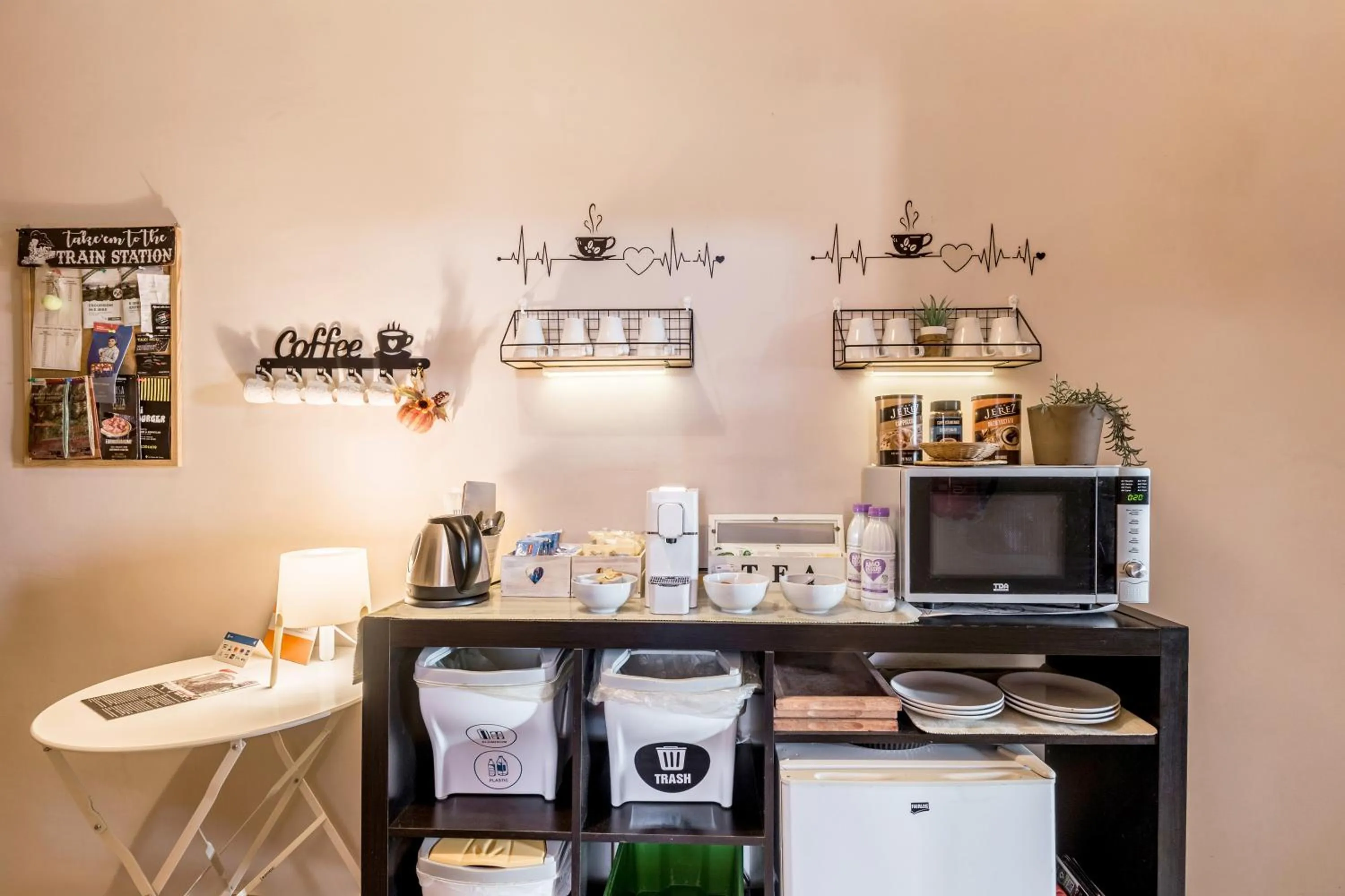 Coffee/tea facilities in Vecchio Treno guest house