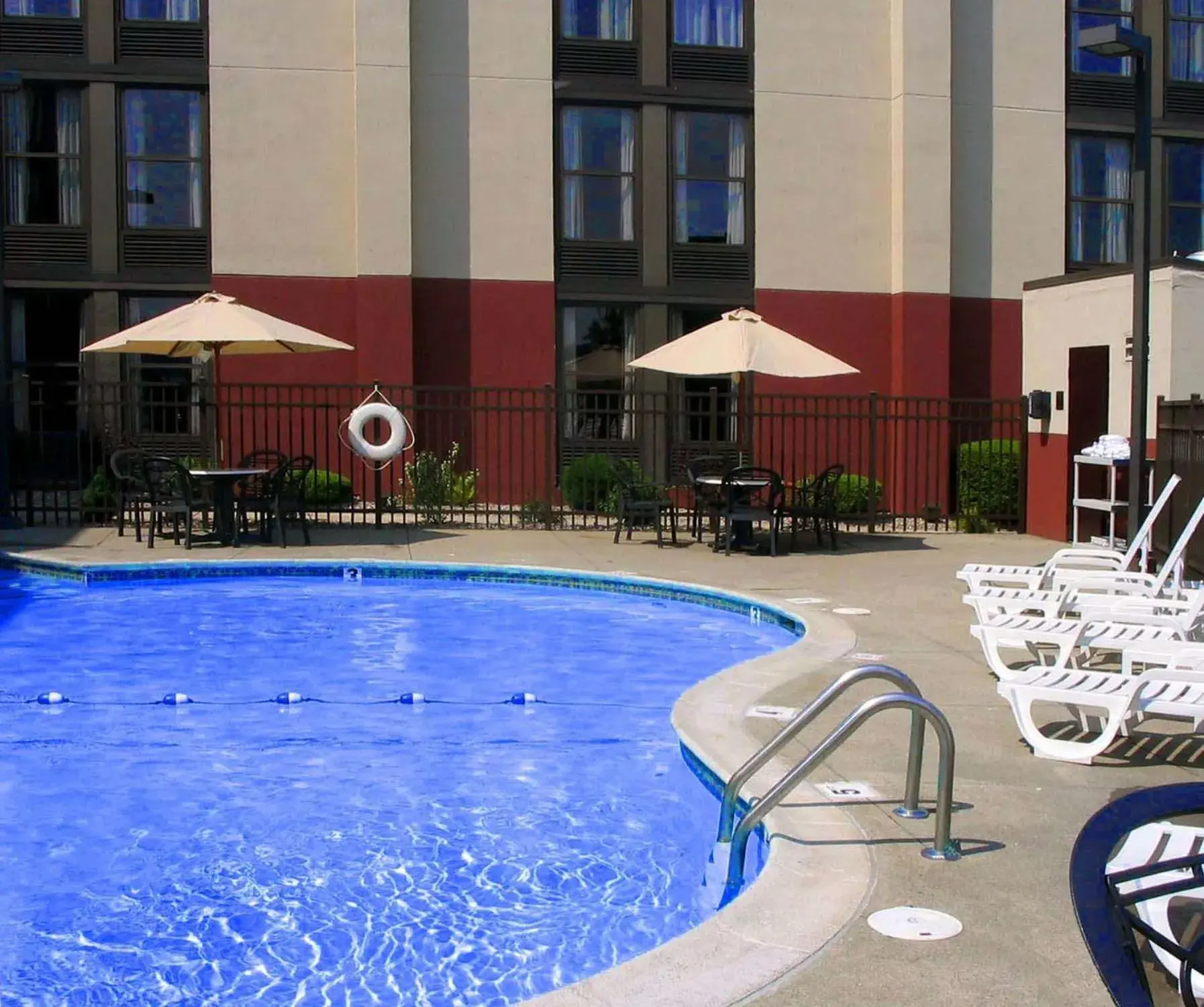 Pool view in Hampton Inn West Springfield Pool view in Hampton Inn West Springfield