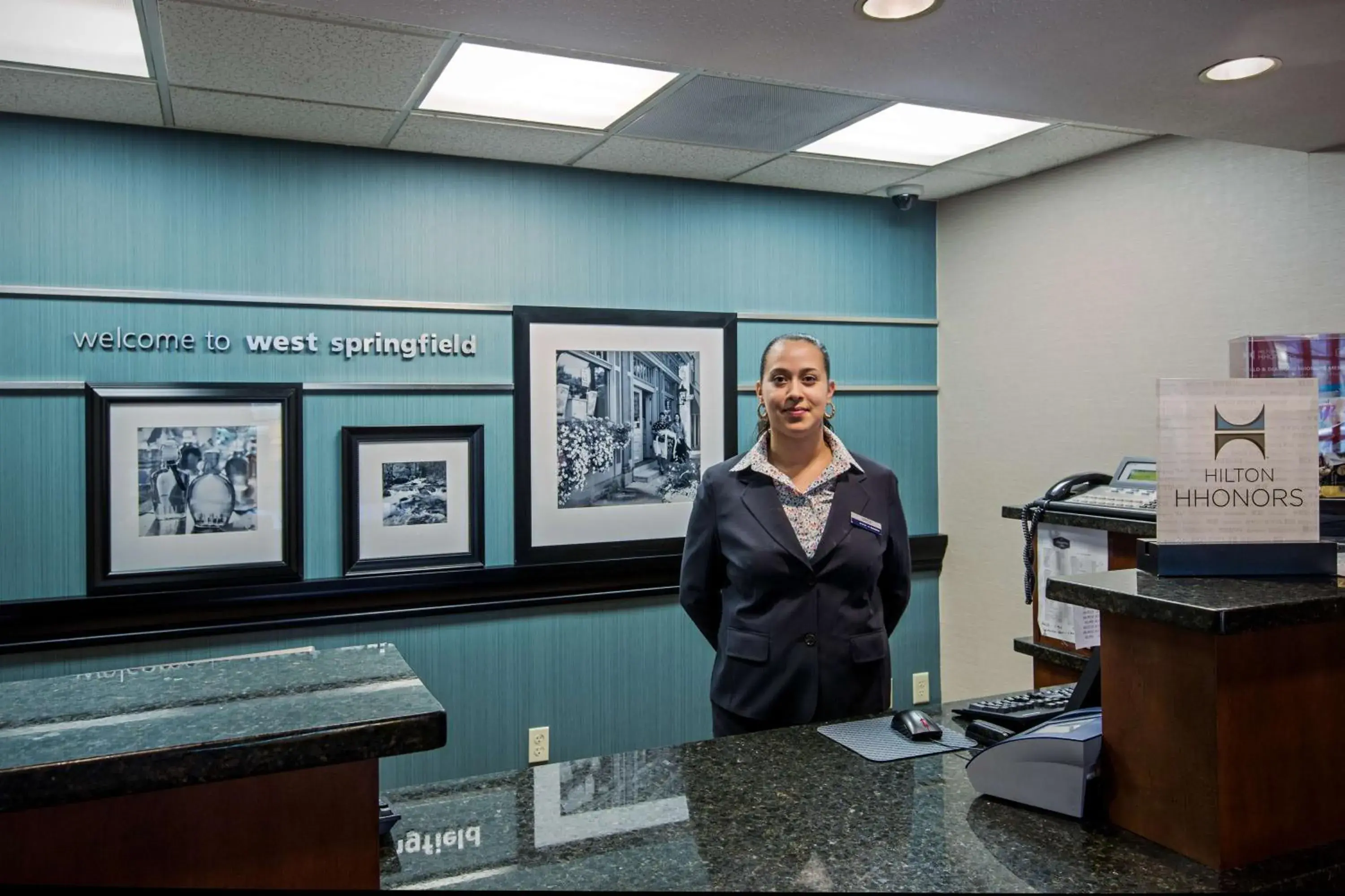 Lobby or reception in Hampton Inn West Springfield Lobby or reception in Hampton Inn West Springfield