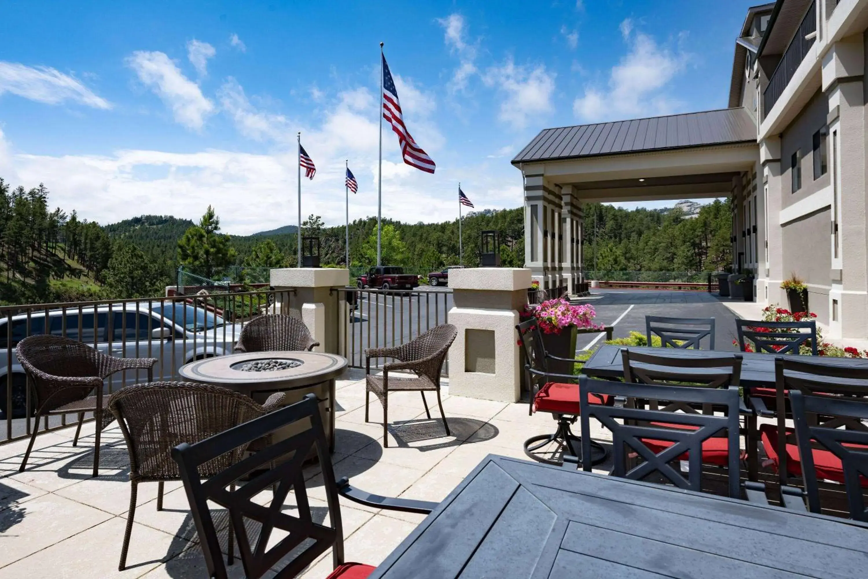 Inner courtyard view in Baymont by Wyndham Keystone Near Mt. Rushmore Inner courtyard view in Baymont by Wyndham Keystone Near Mt. Rushmore