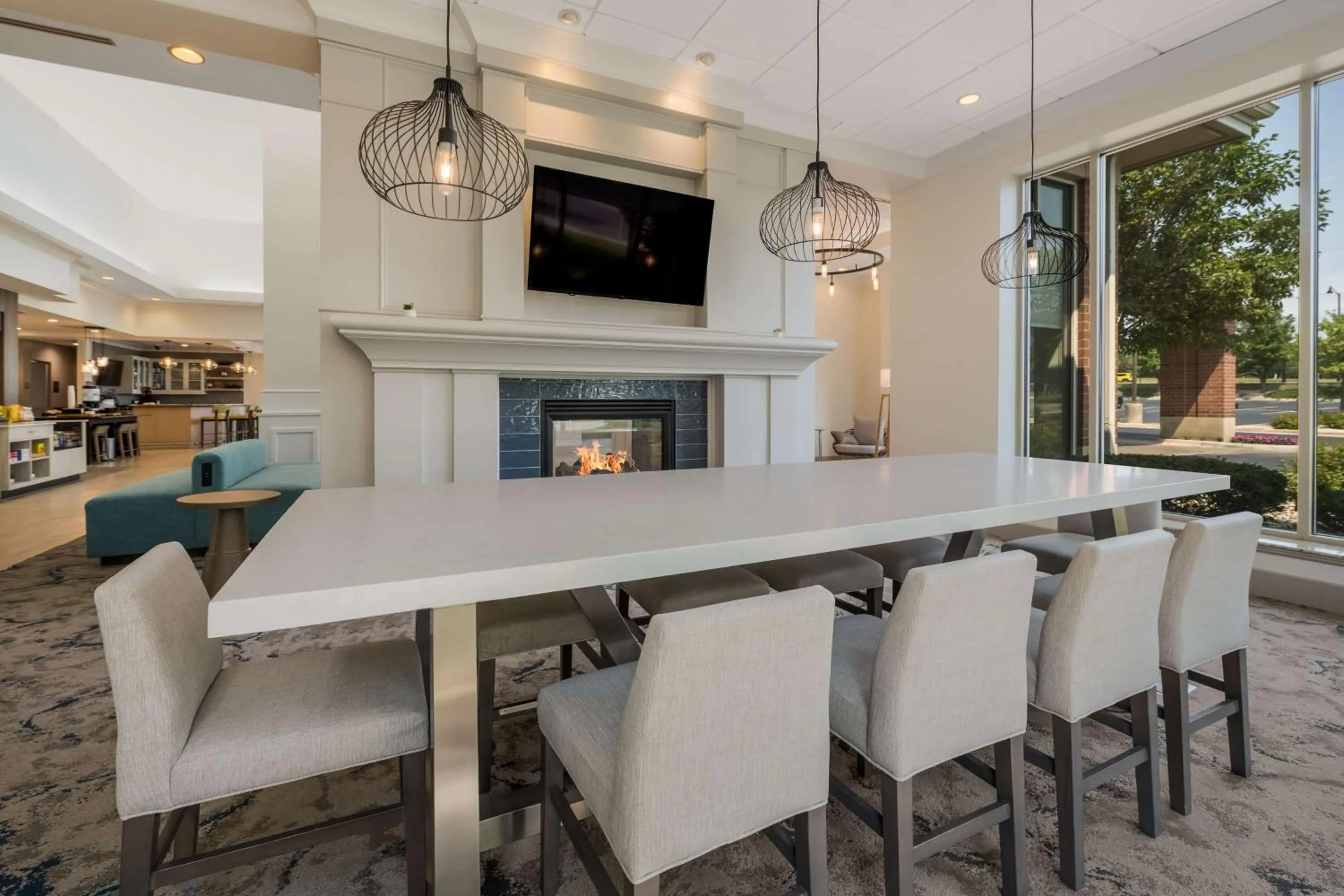 Lobby or reception in Hilton Garden Inn Rockford