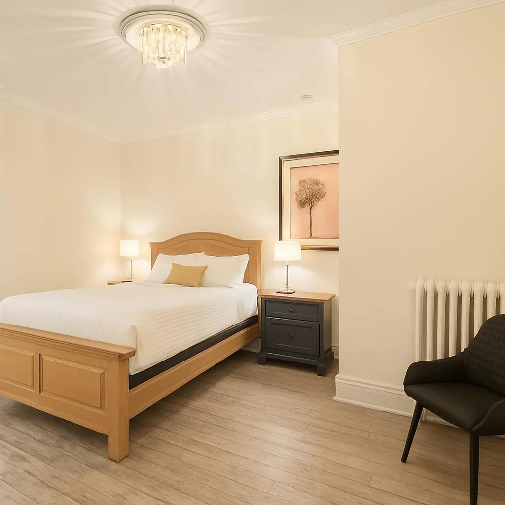 Bedroom, Bed in Hotel Charles-Alexandre - Par Aneyro