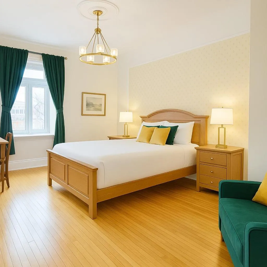 Bedroom, Bed in Hotel Charles-Alexandre - Par Aneyro