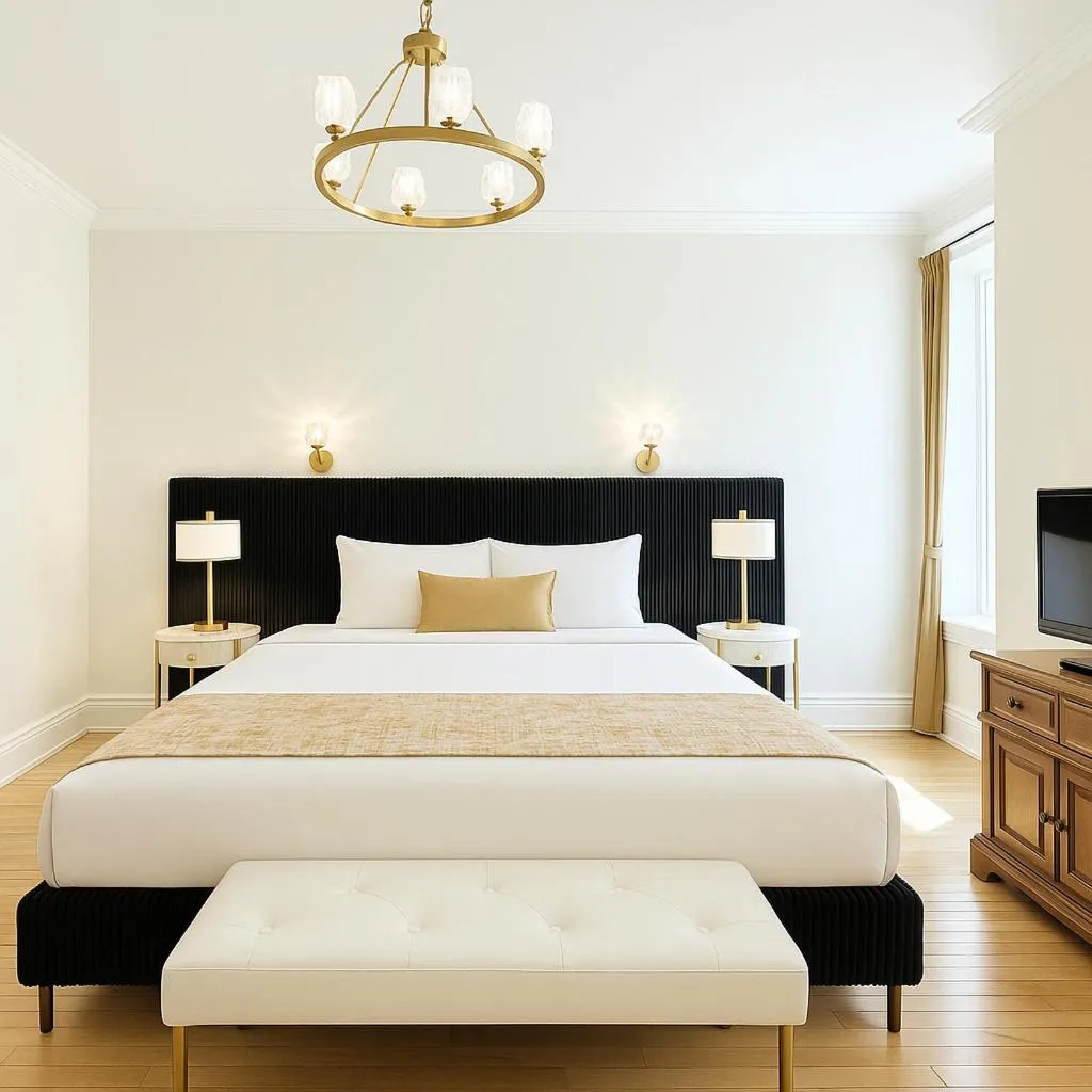 Bedroom, Bed in Hotel Charles-Alexandre - Par Aneyro