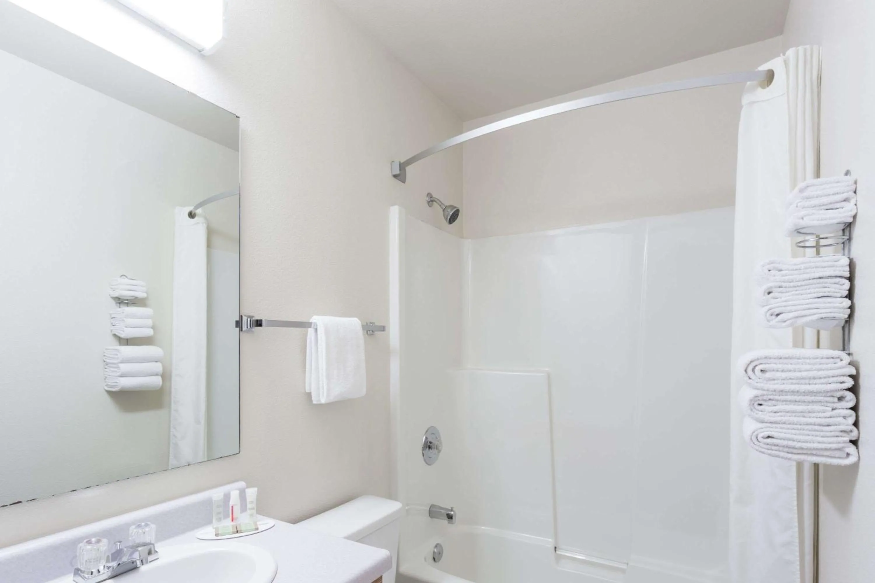 Bathroom in Super 8 by Wyndham Moose Jaw SK