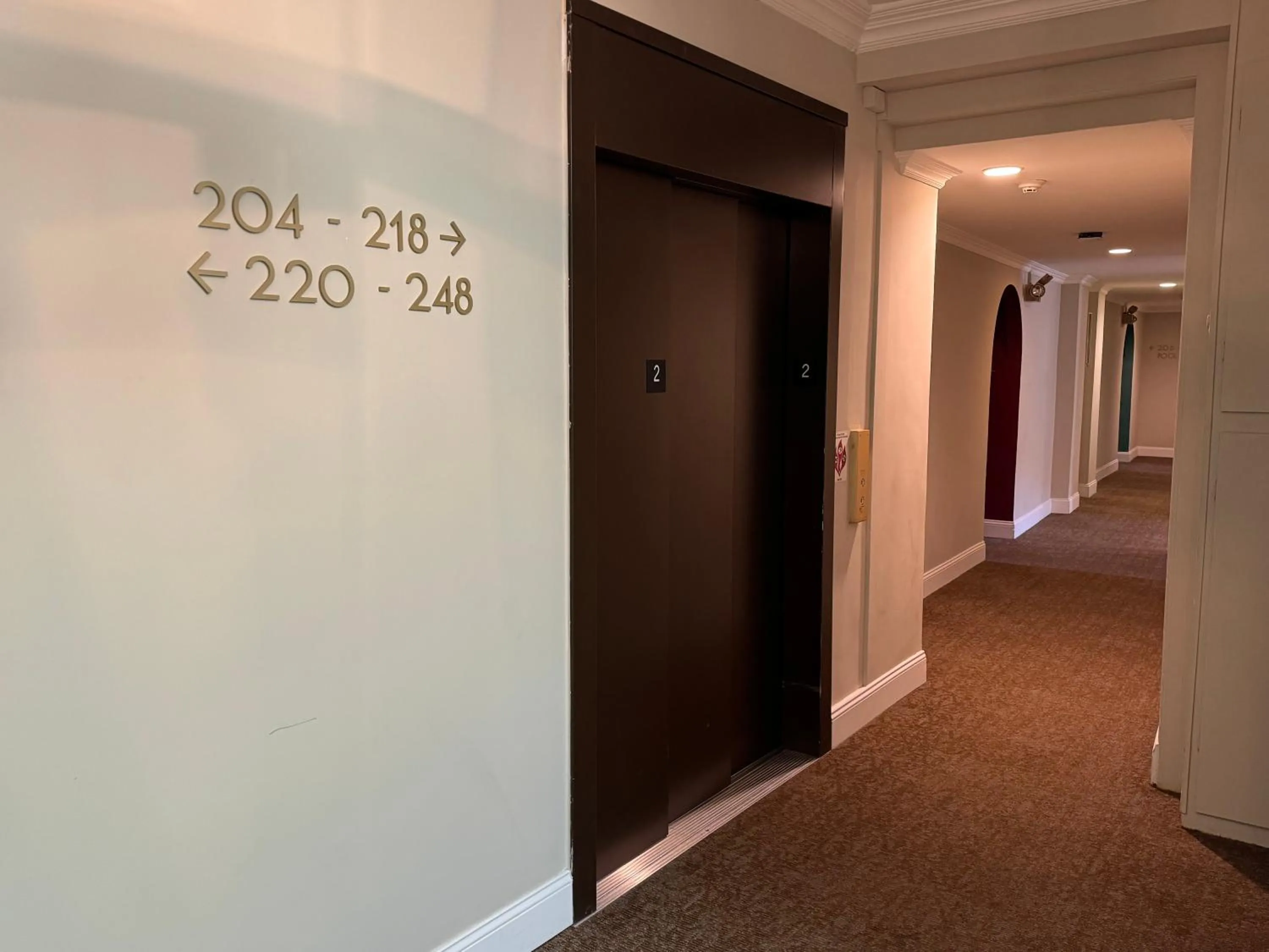 elevator in Historic Sonora Inn