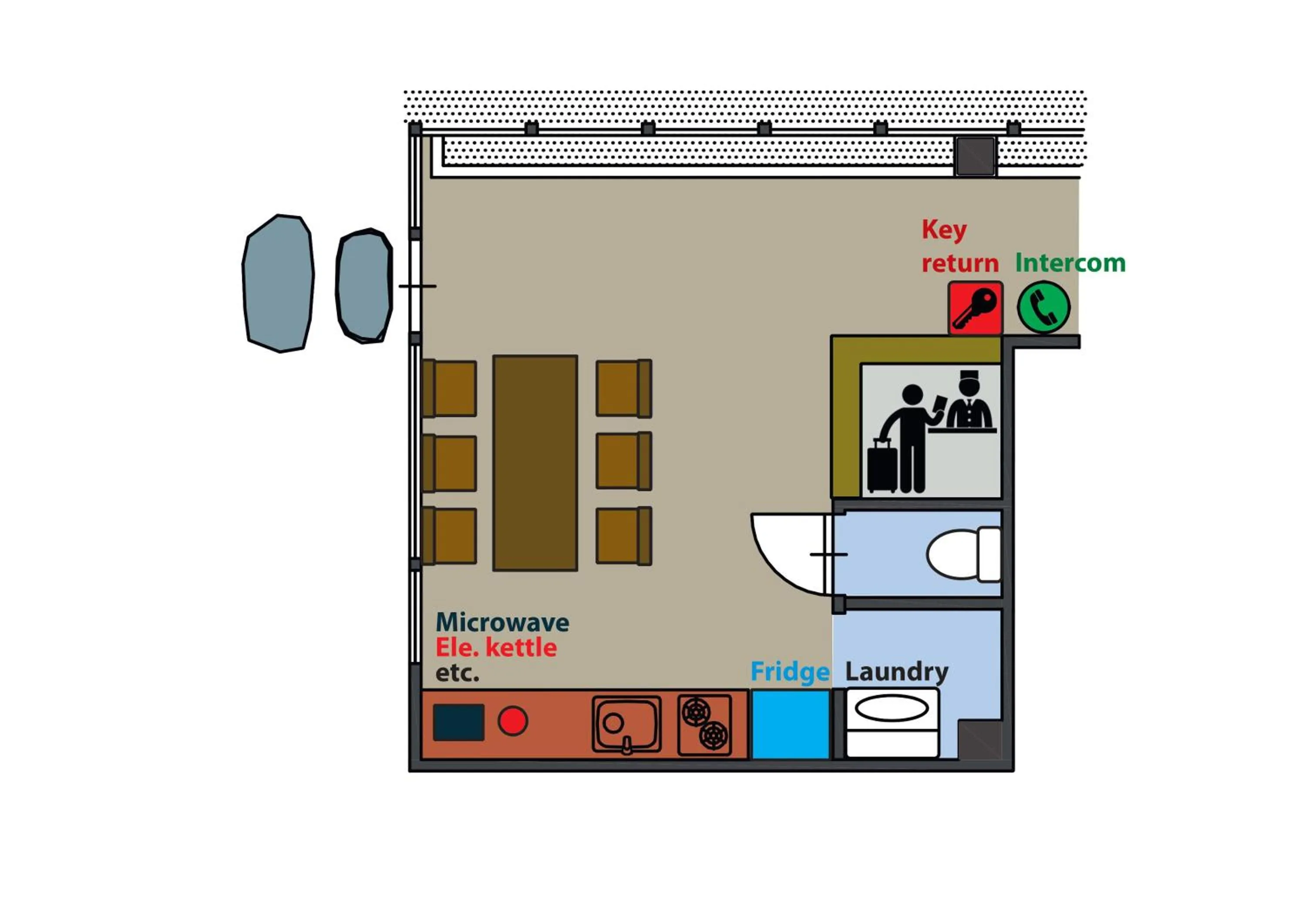 On site in Guest House Goettingen