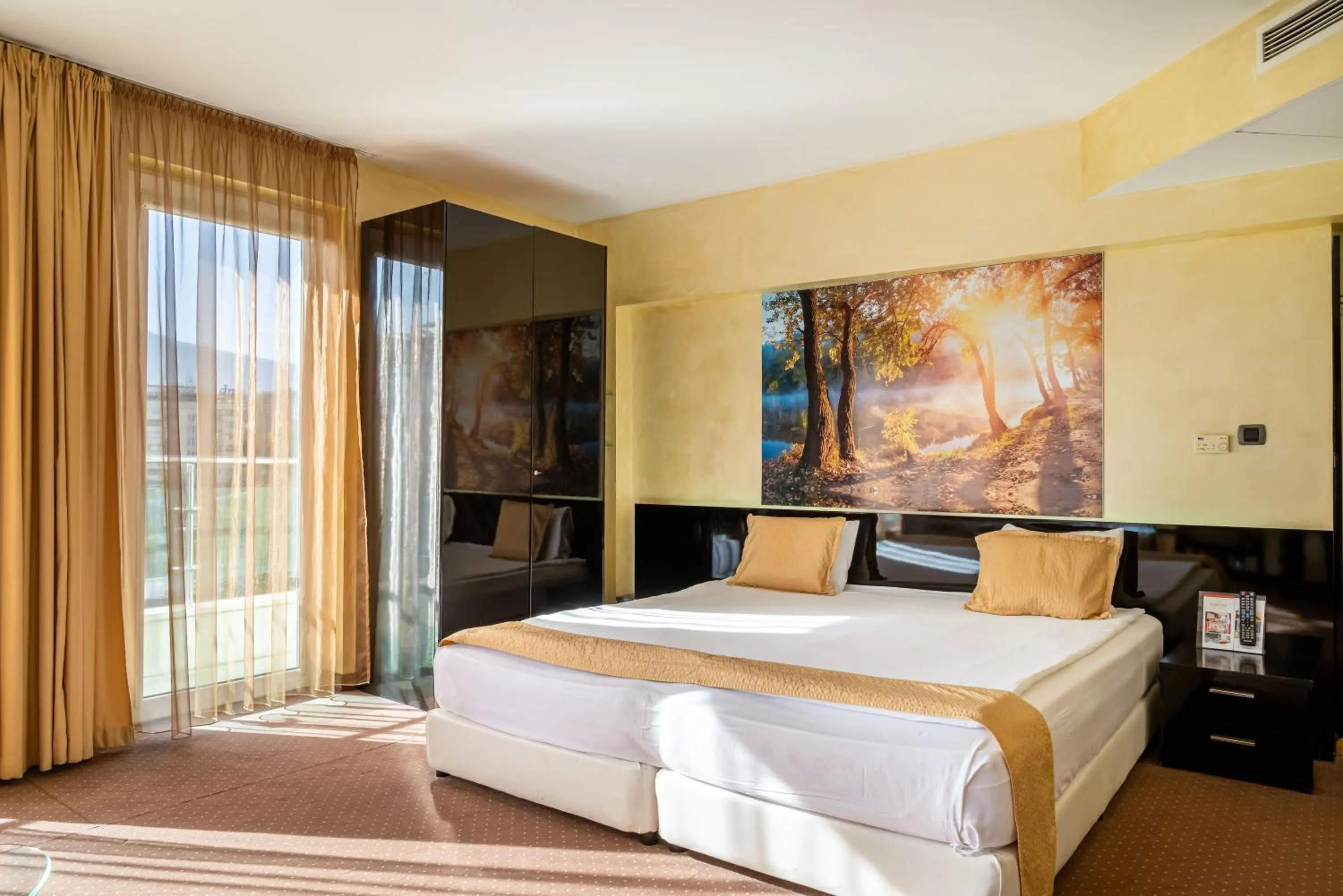 Photo of the whole room, Bed in Europe Hotel