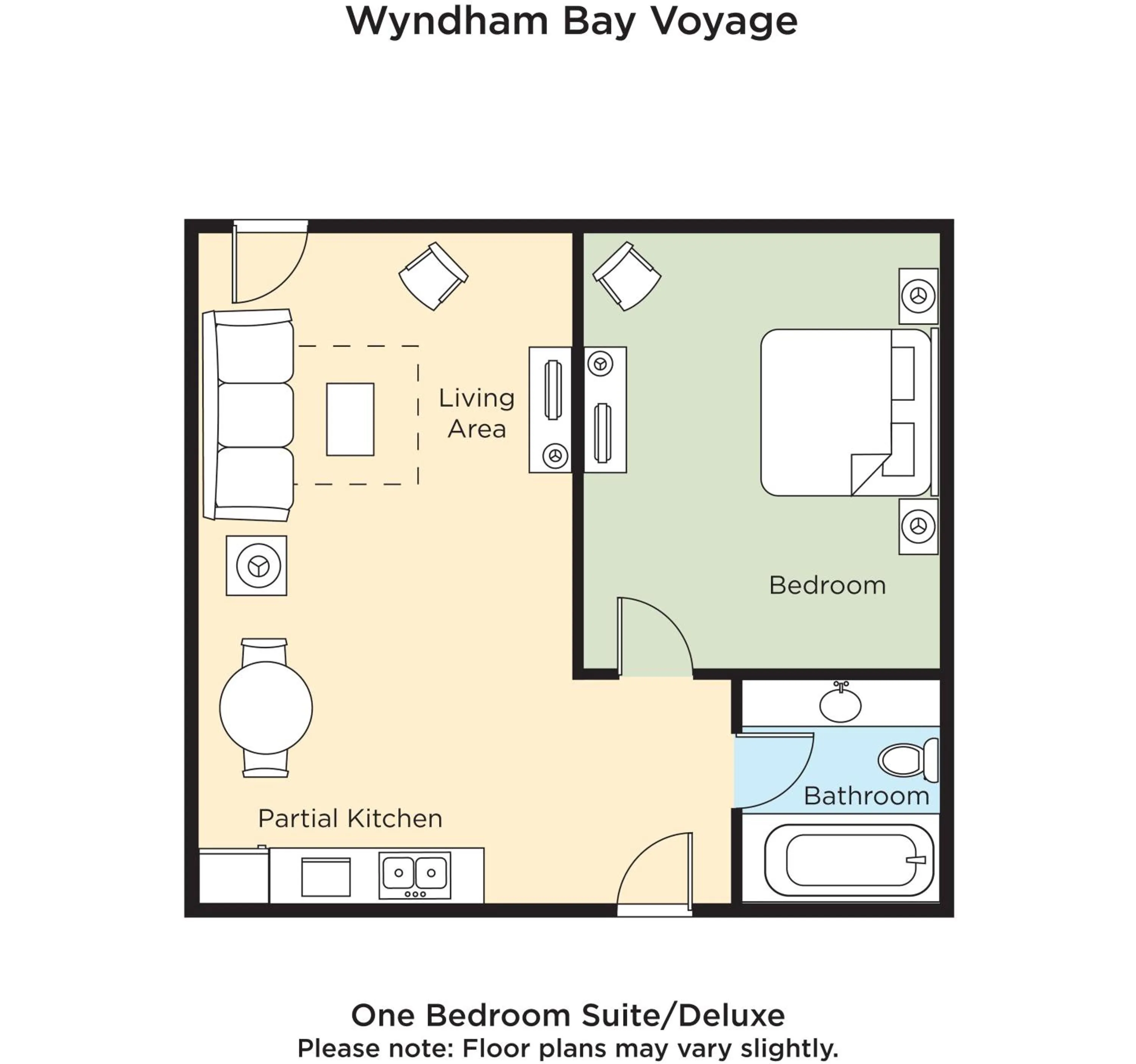 Floor plan in Club Wyndham Bay Voyage Inn