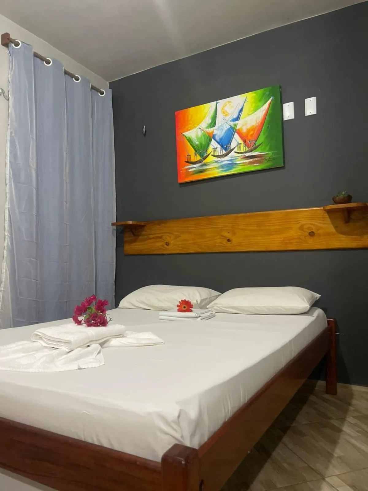 Bedroom, Bed in Pousada Nascer do Sol