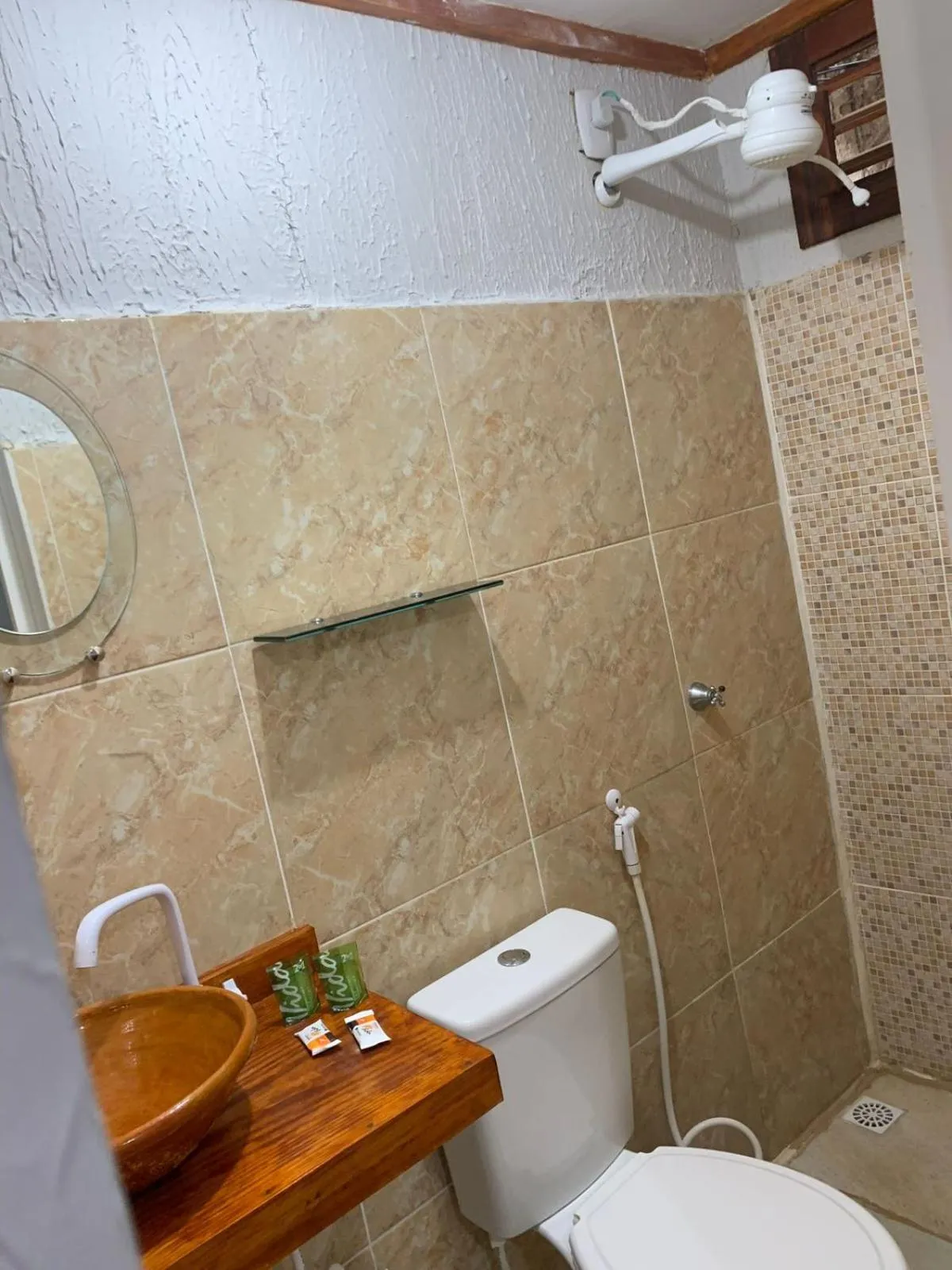 Shower in Pousada Nascer do Sol