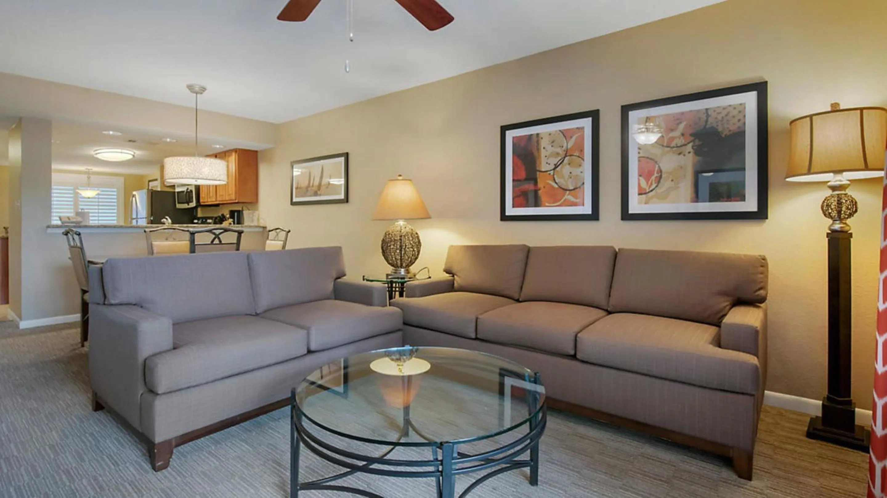 Living room in Bluegreen Vacations Orlando's Sunshine Resort