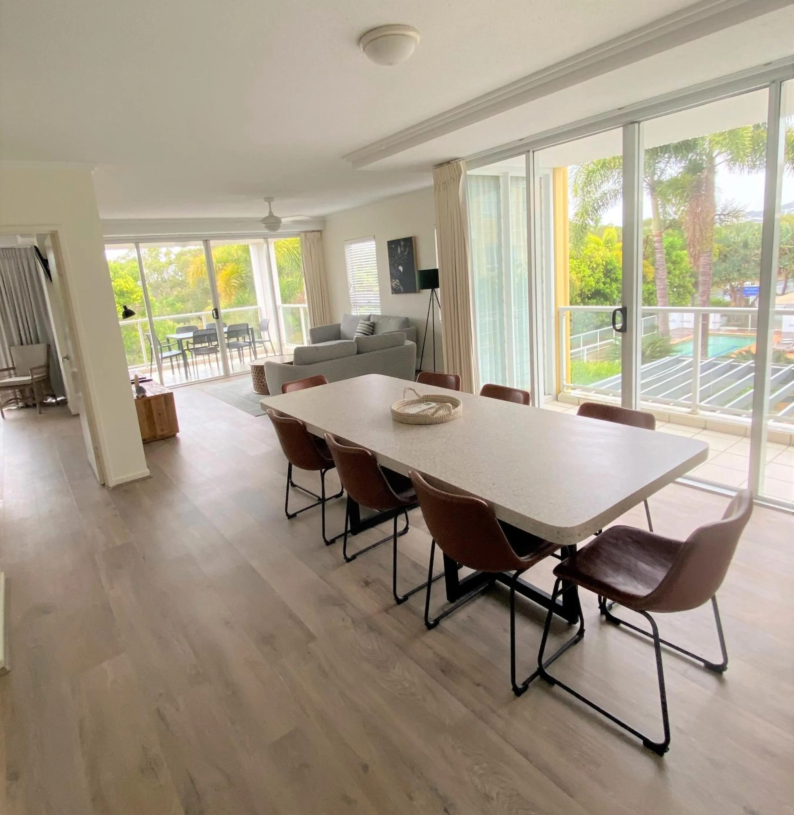 Dining area in Seachange Coolum Beach