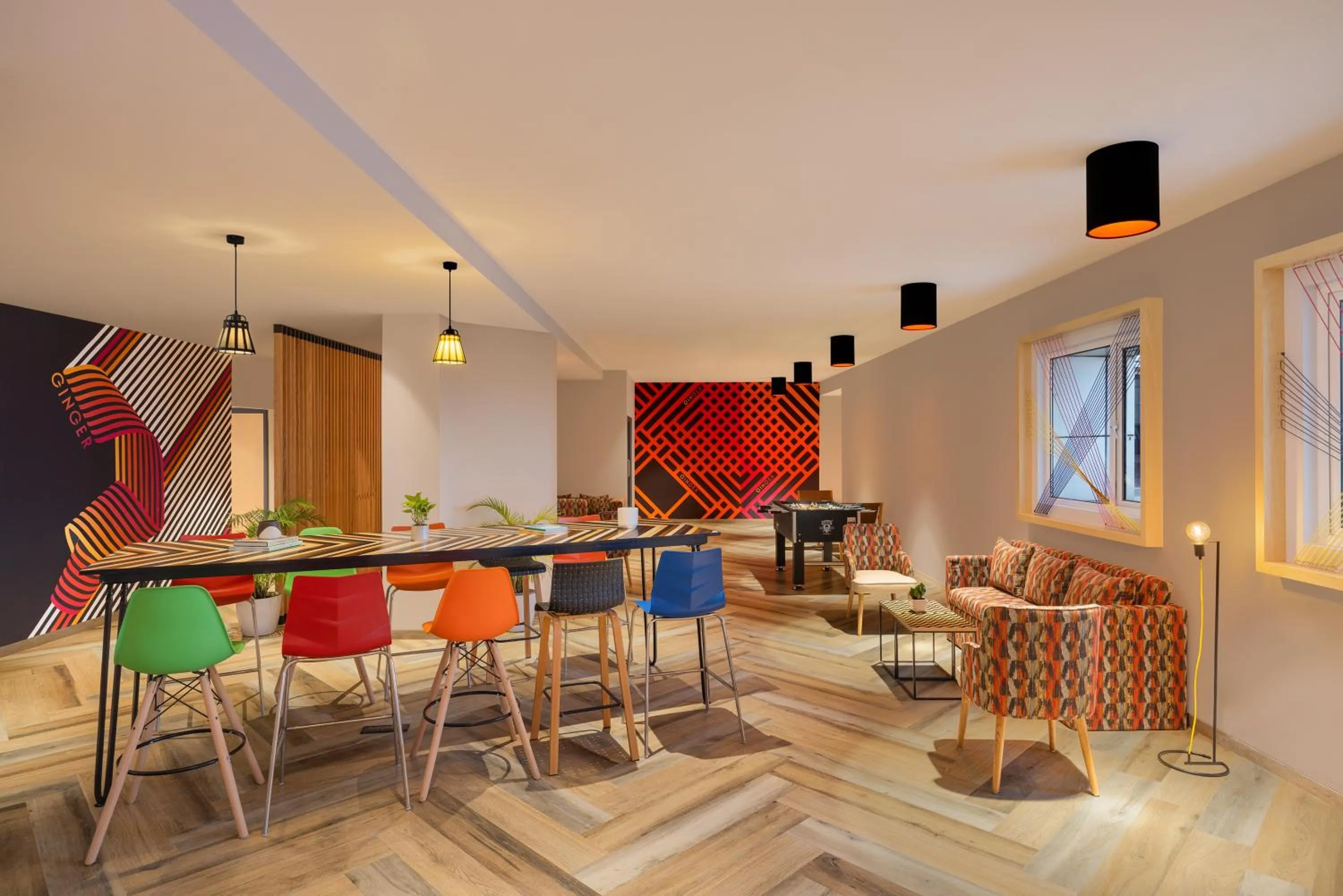 Seating area in Ginger Indore
