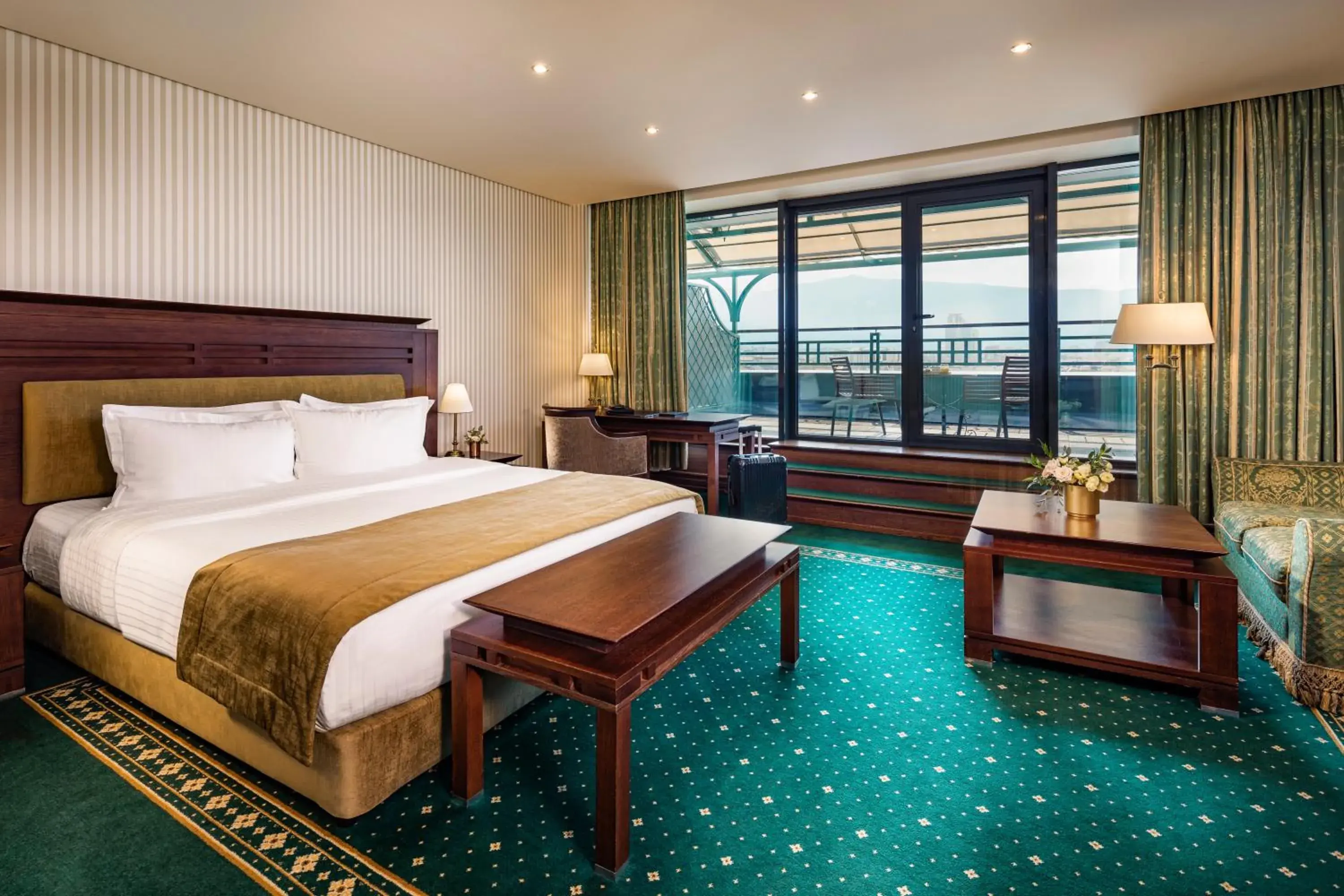 Panorama Room on the Top Floor with a Terrace in Grand Hotel Sofia Panorama Room on the Top Floor with a Terrace in Grand Hotel Sofia