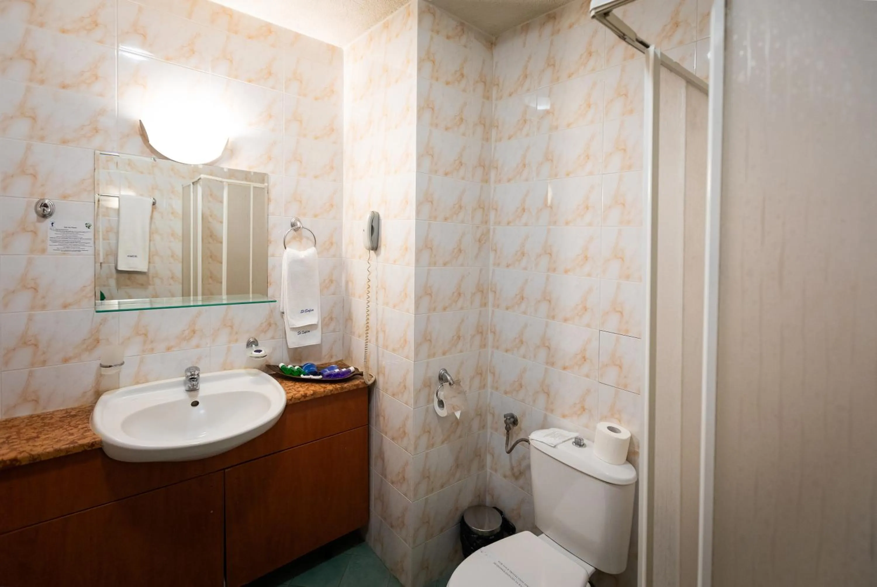 Shower in Sveta Sofia Hotel