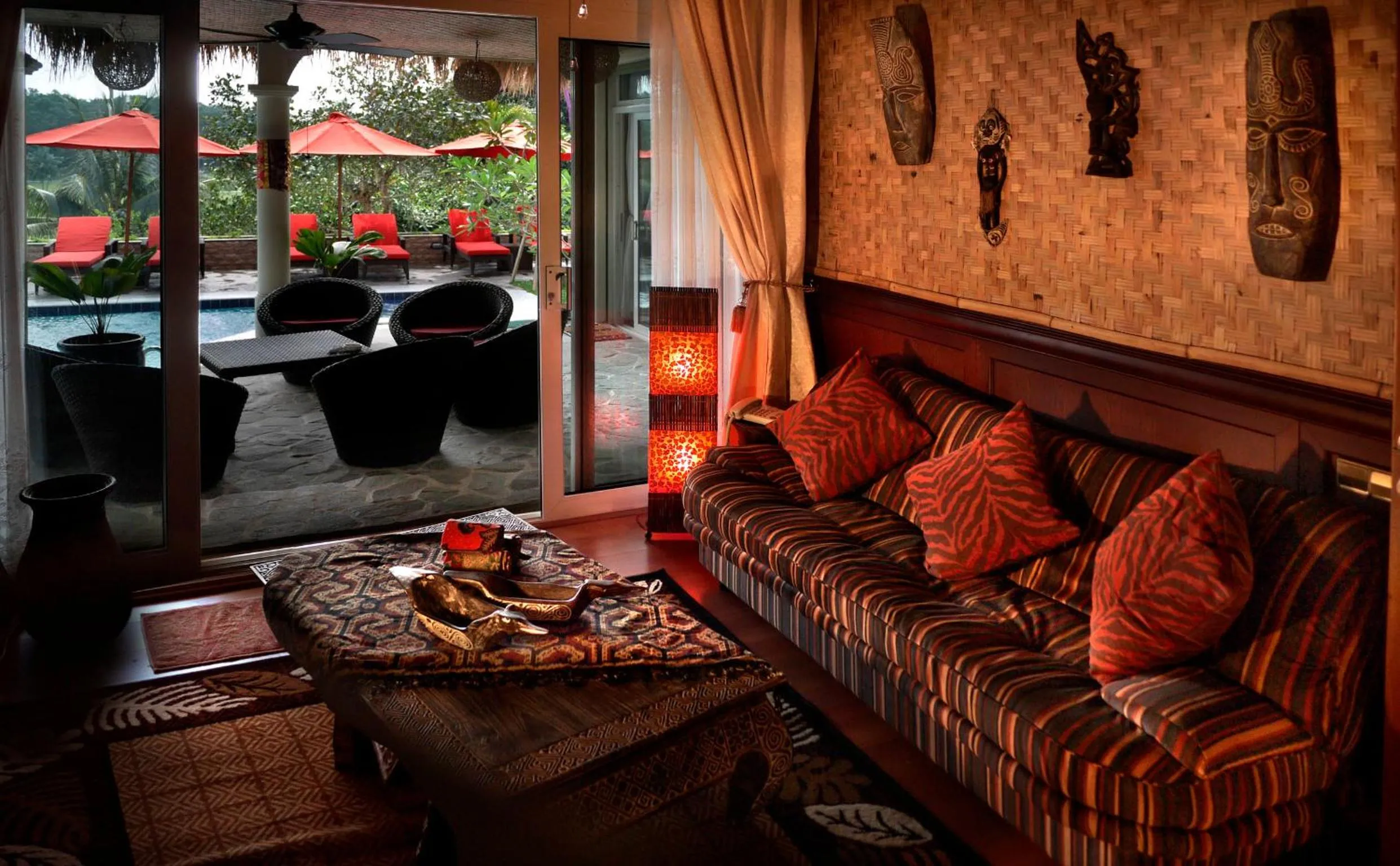 Seating area in Tempat Senang Spa Resort & Restaurant