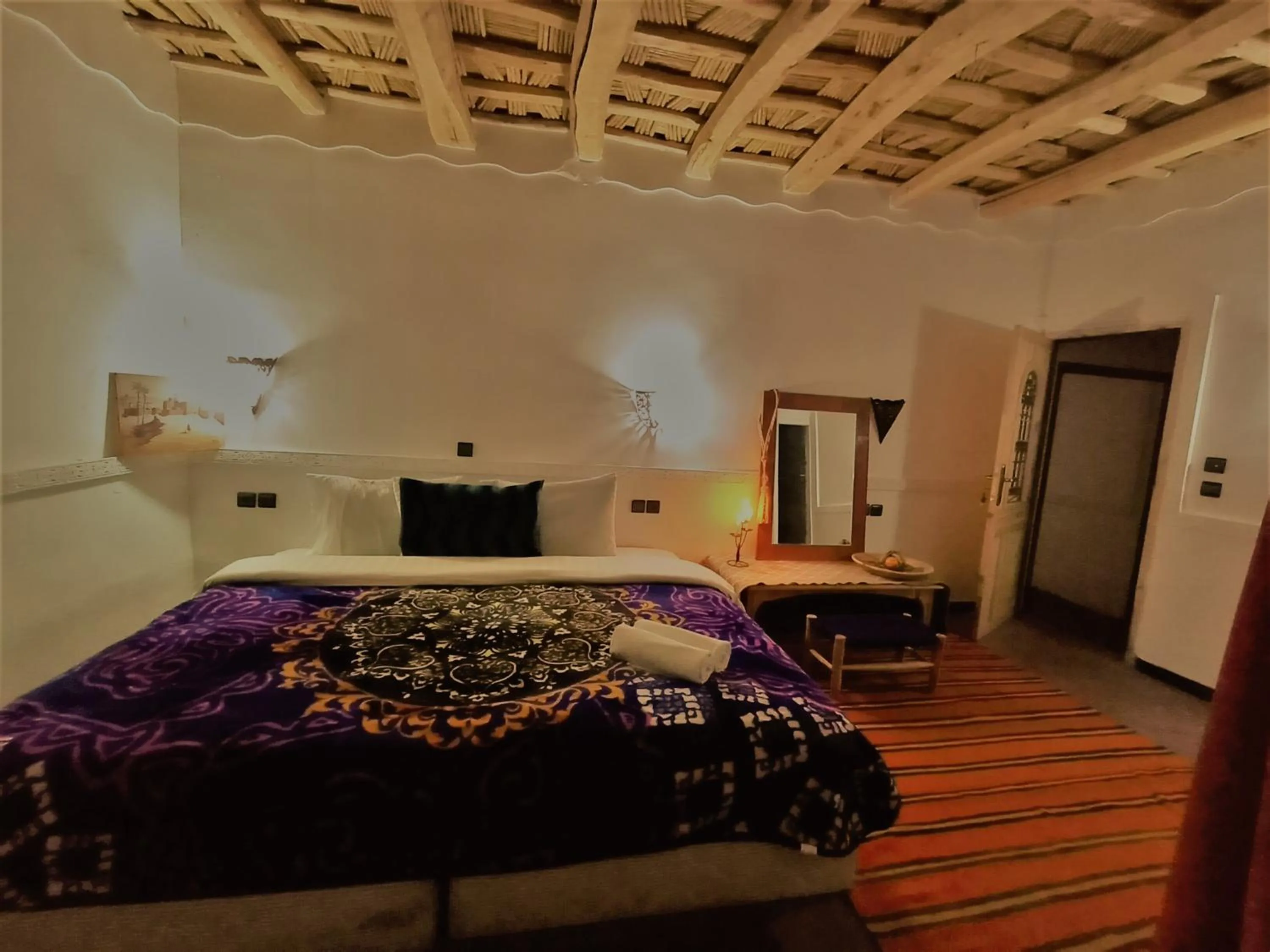 Bedroom, Bed in Riad Bleu Afriqua