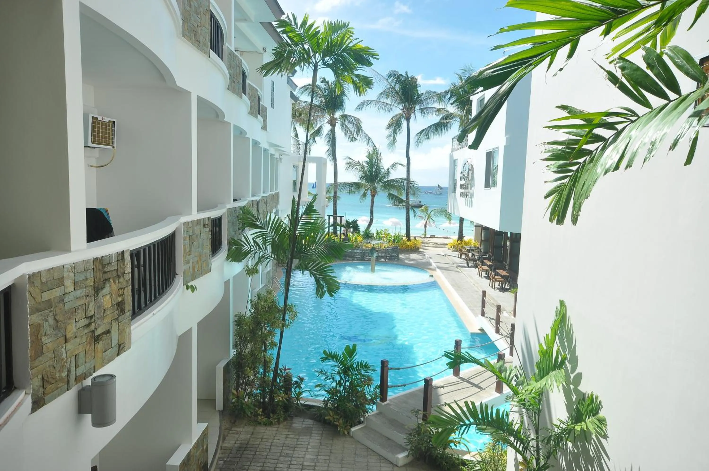 Property building in Boracay Ocean Club Beach Resort
