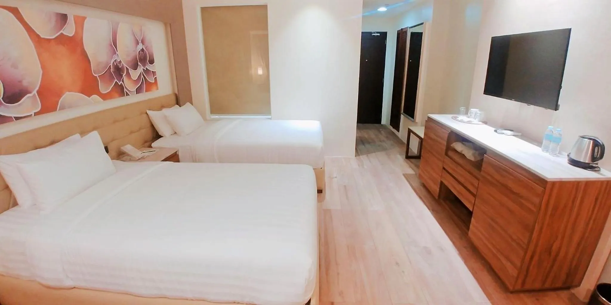 Bed in Boracay Ocean Club Beach Resort