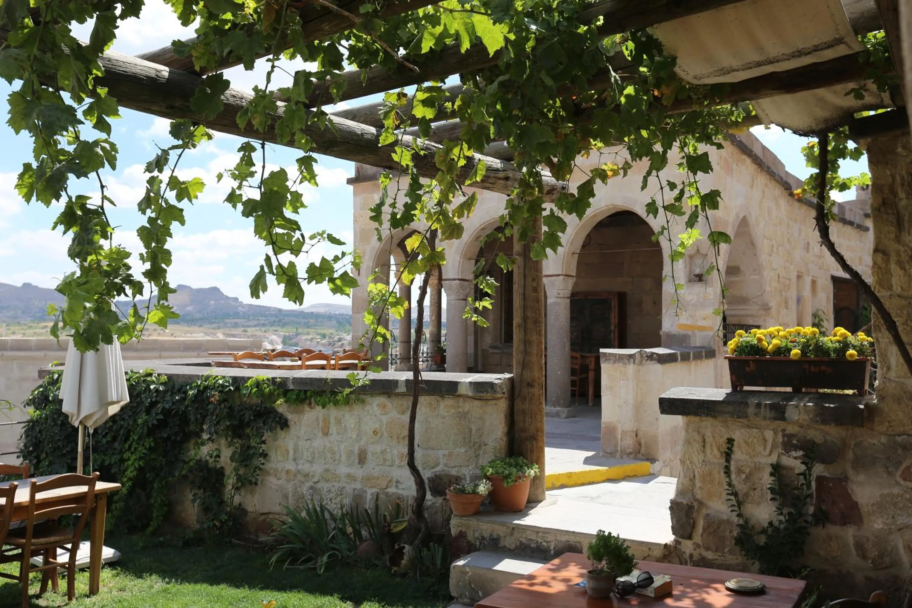 Natural landscape in Kale Konak Cappadocia