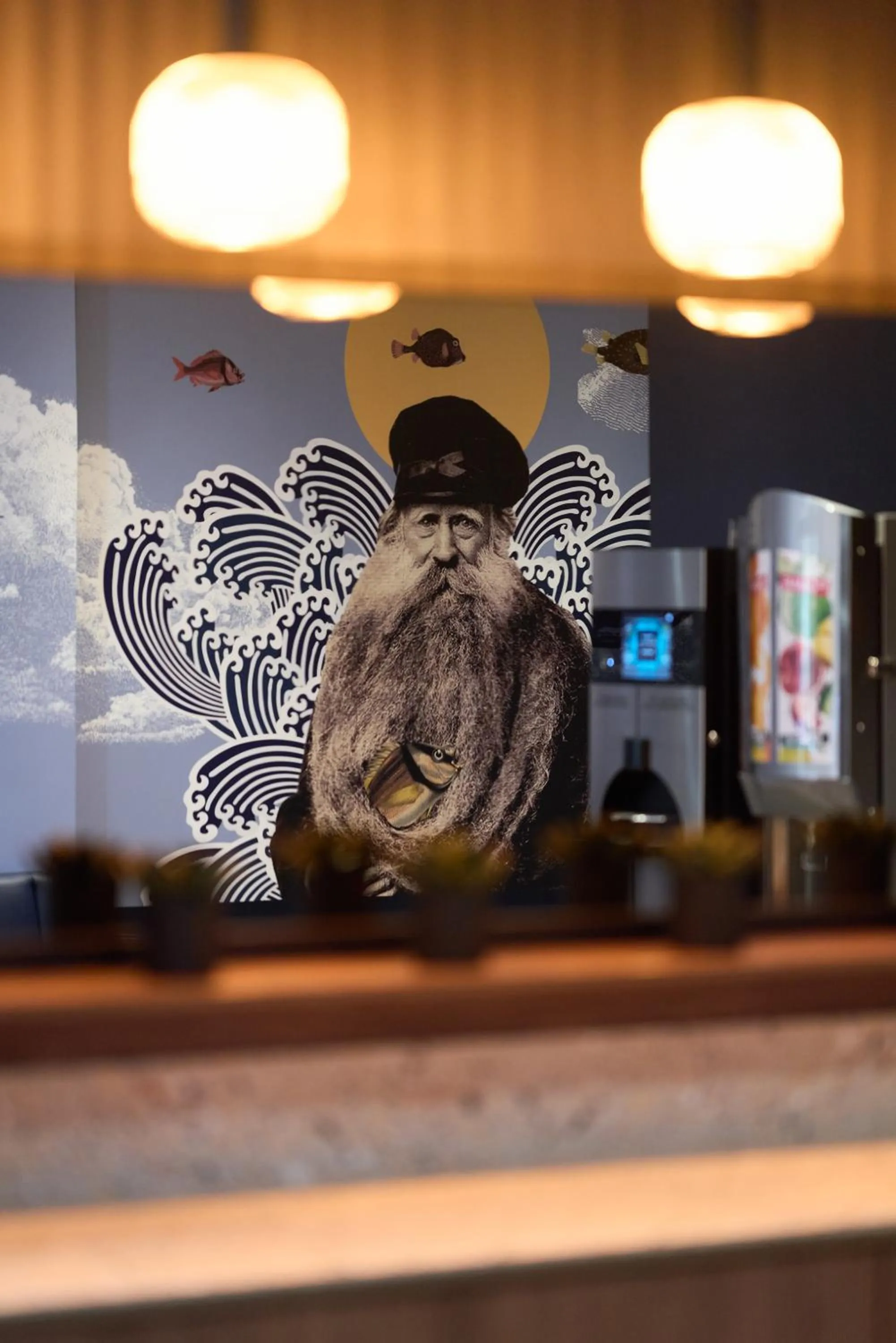 Decorative detail in ibis Styles Saint Malo Centre Historique