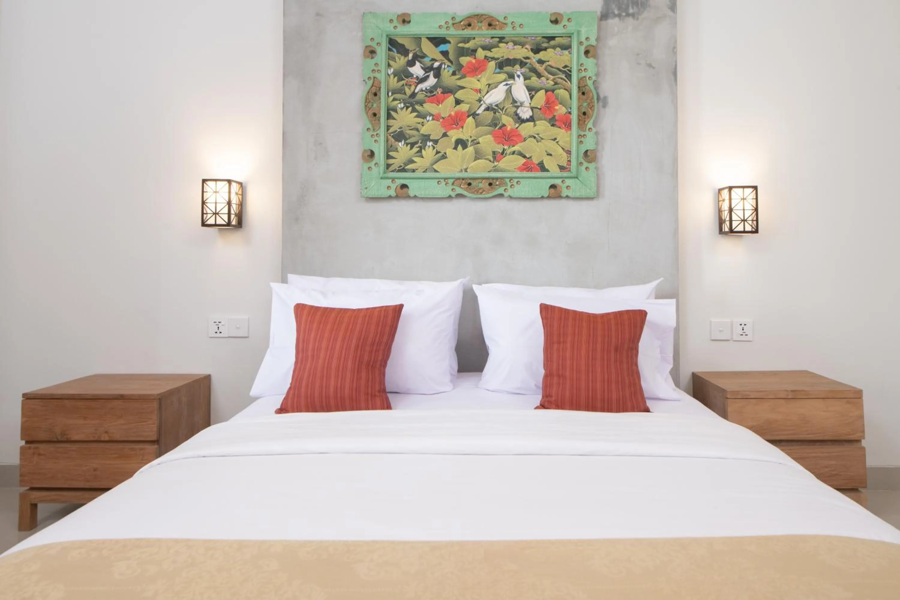 Bed in Villa Bunga Hotel