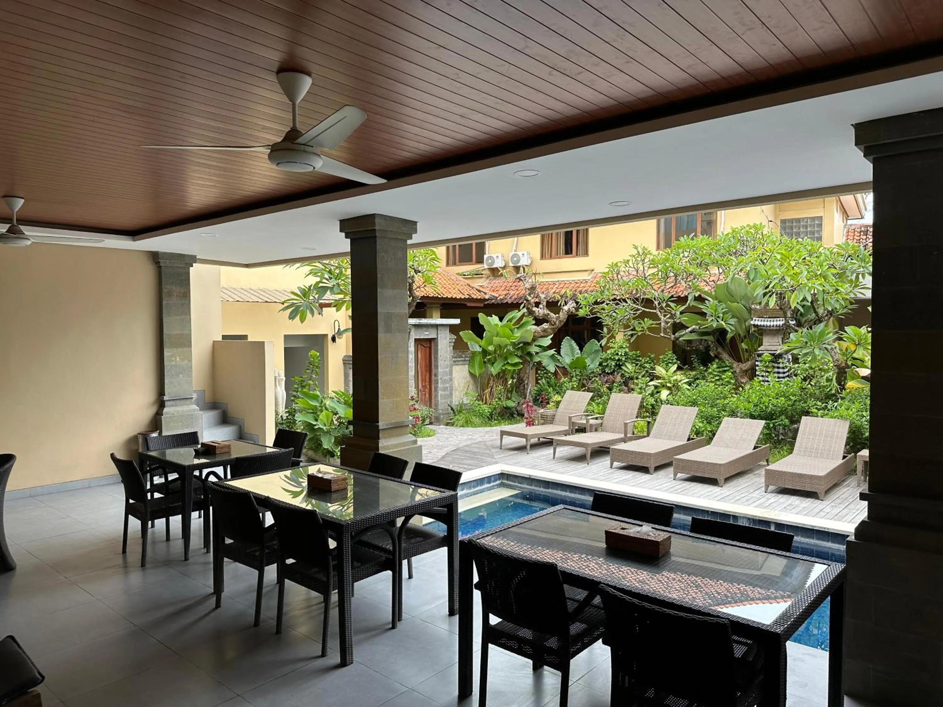 Seating area in Villa Bunga Hotel