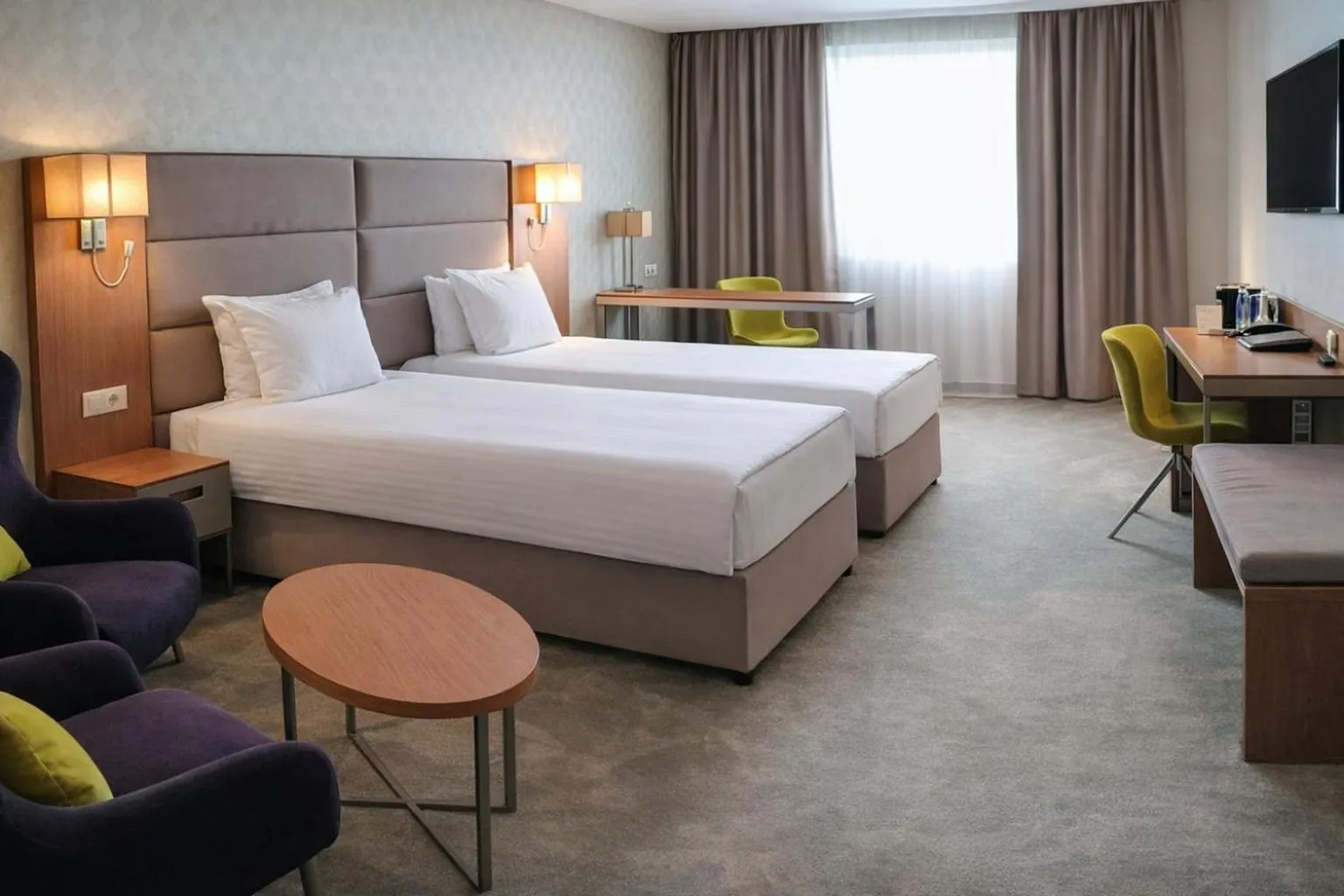 Bed in Hotel Golden Tulip Varna