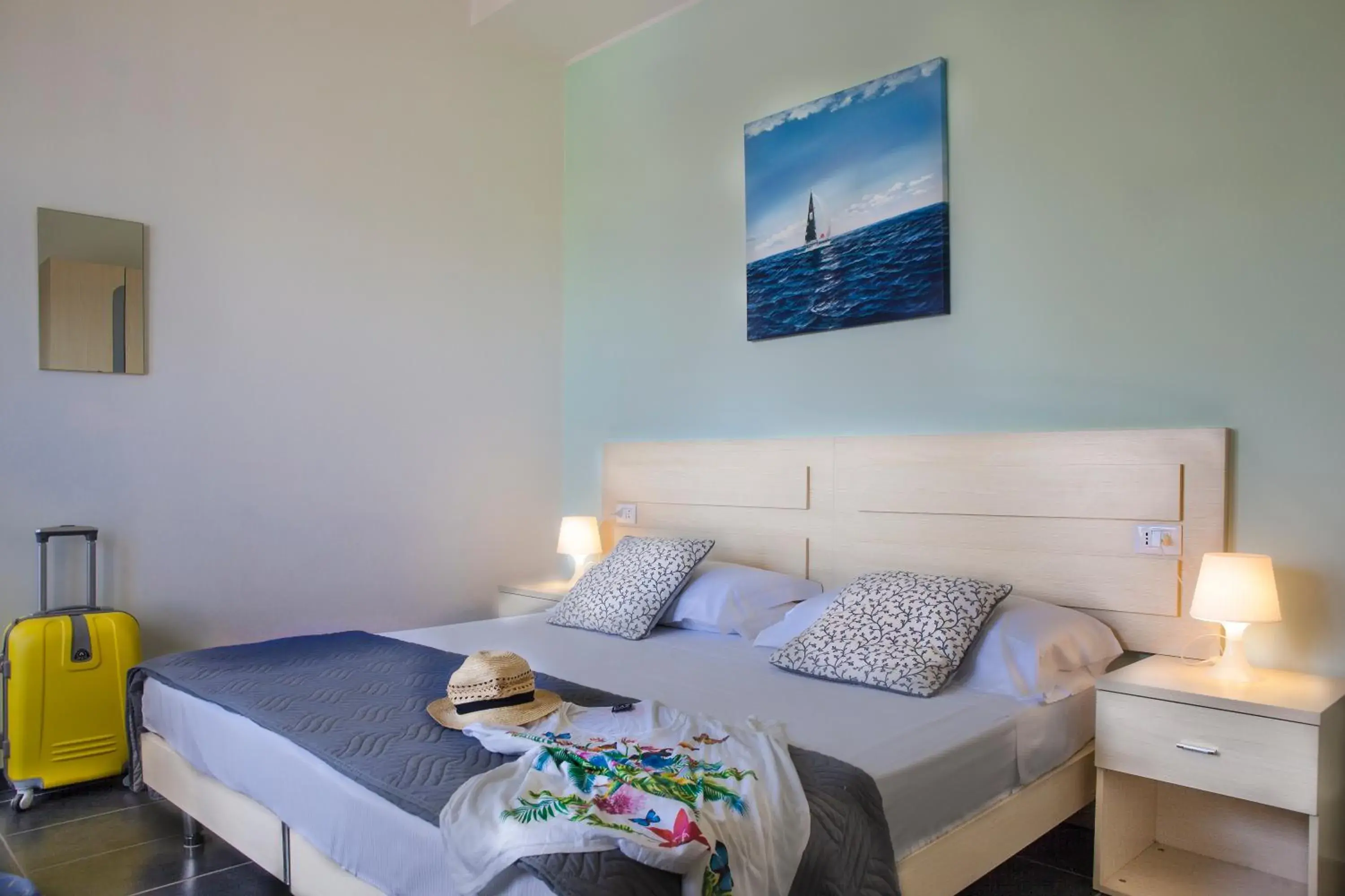 Bed in Hotel Spiaggia Marconi Bed in Hotel Spiaggia Marconi