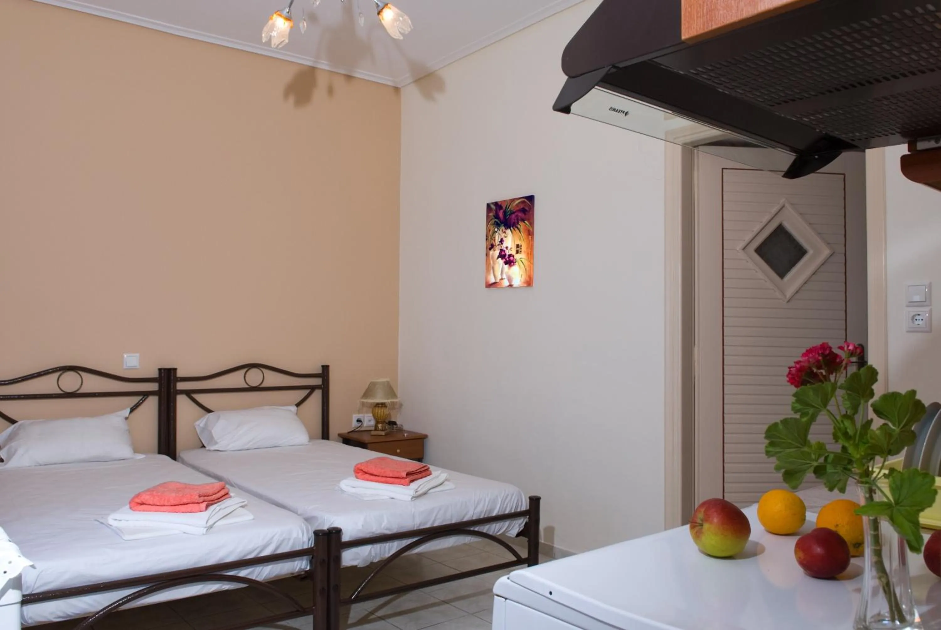 Bedroom, Bed in Christina Apartments