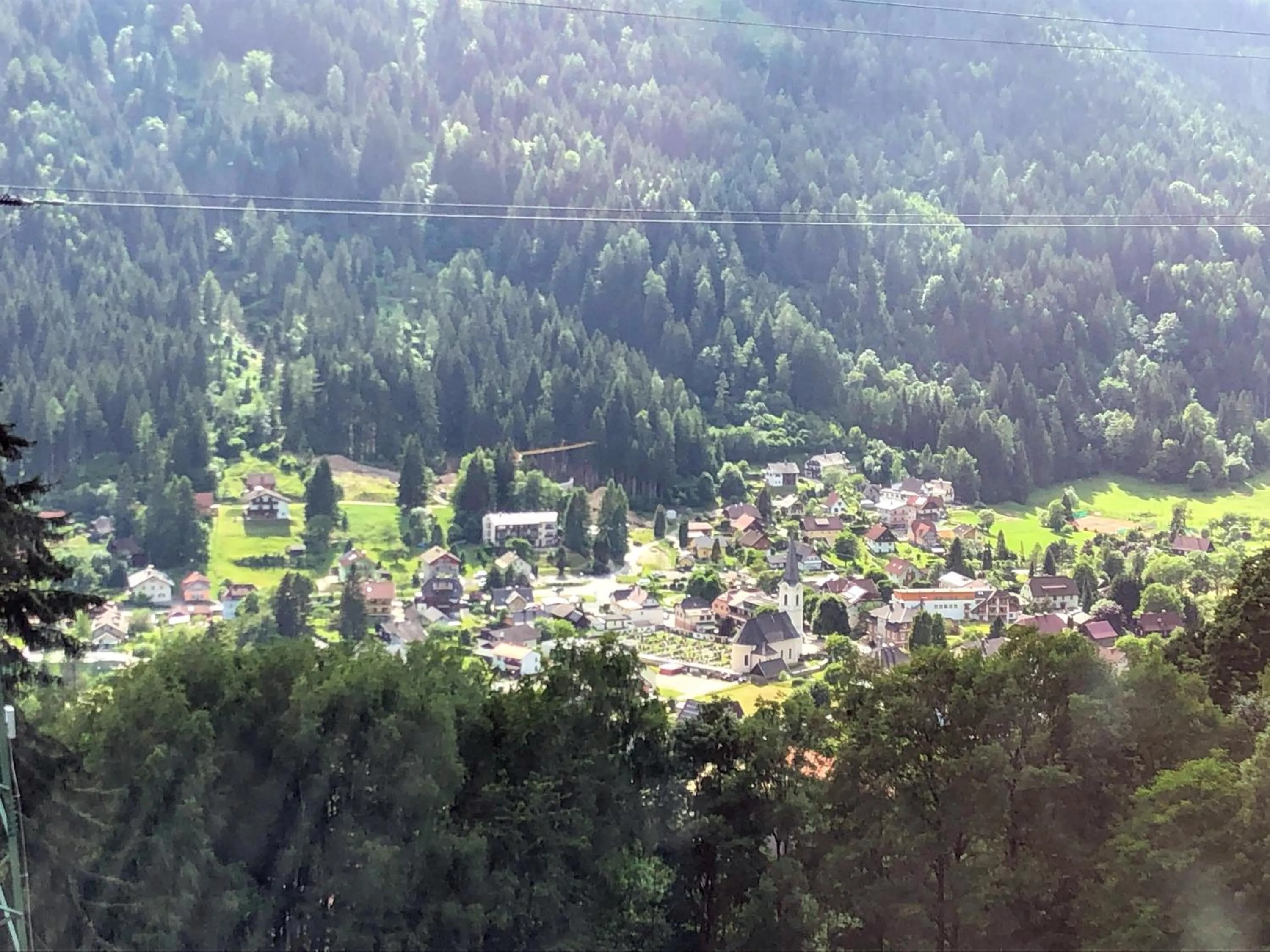 Bird's eye view in Pension Julia