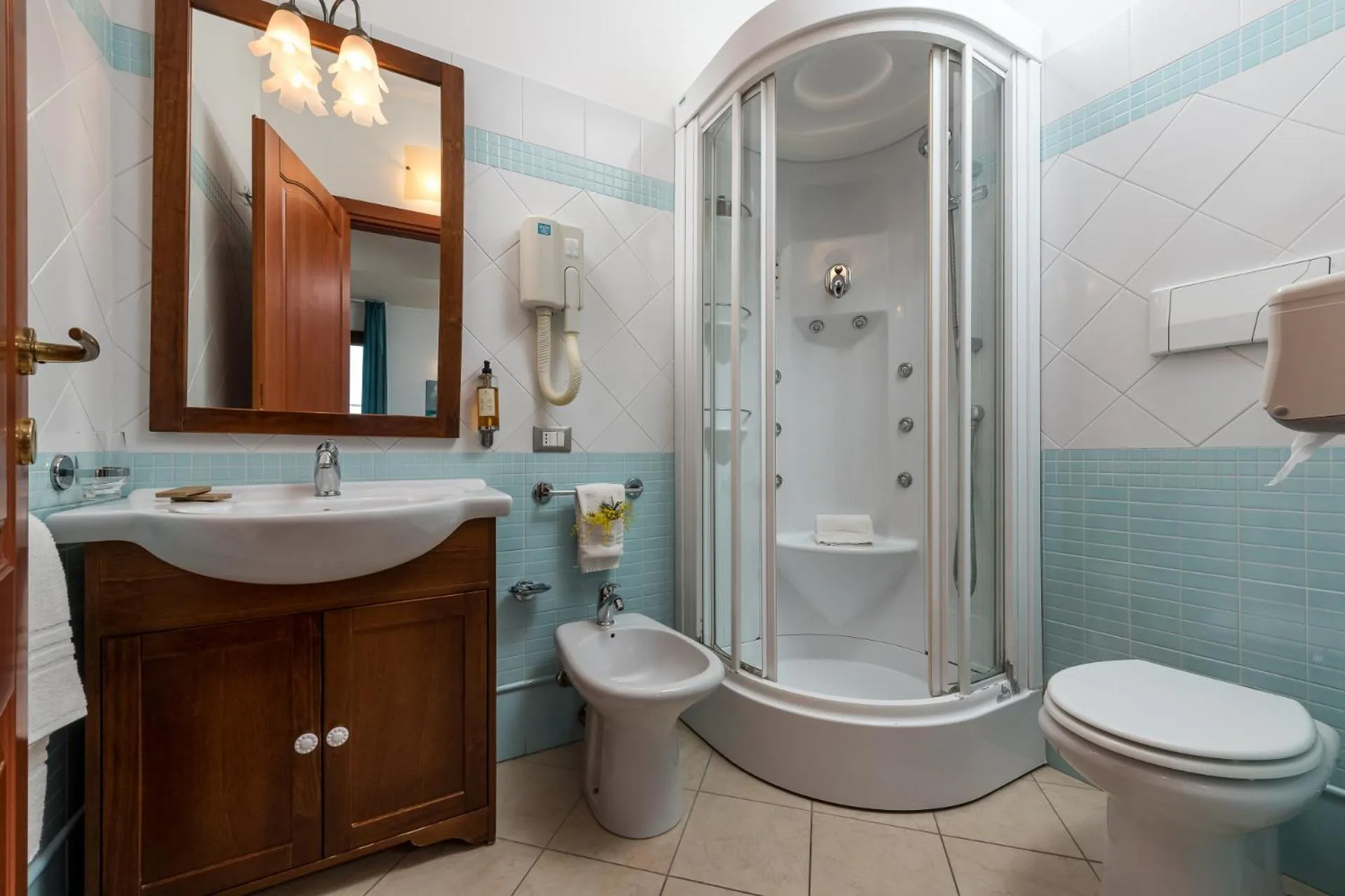 Bathroom in Helios Hotel