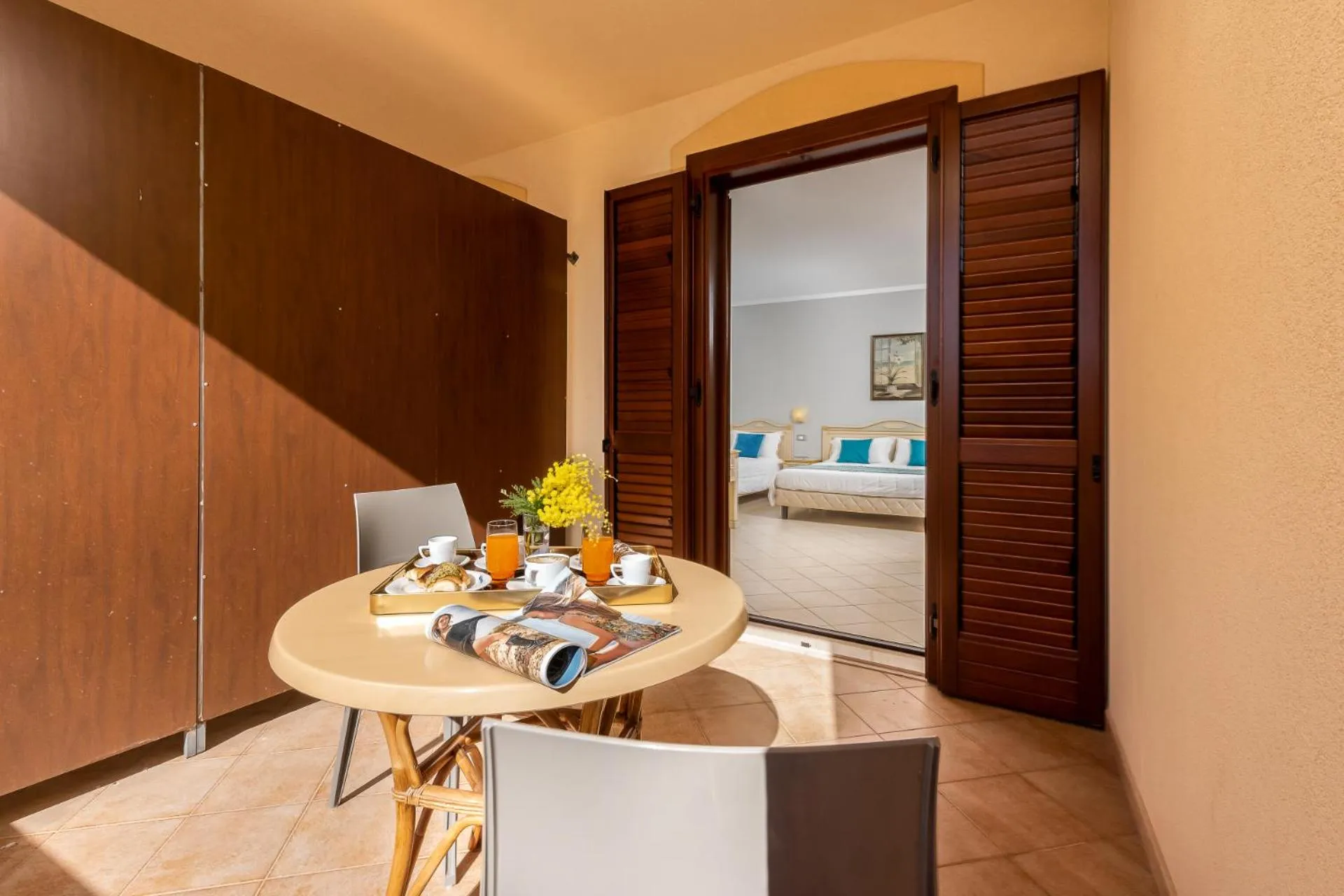 Patio in Helios Hotel