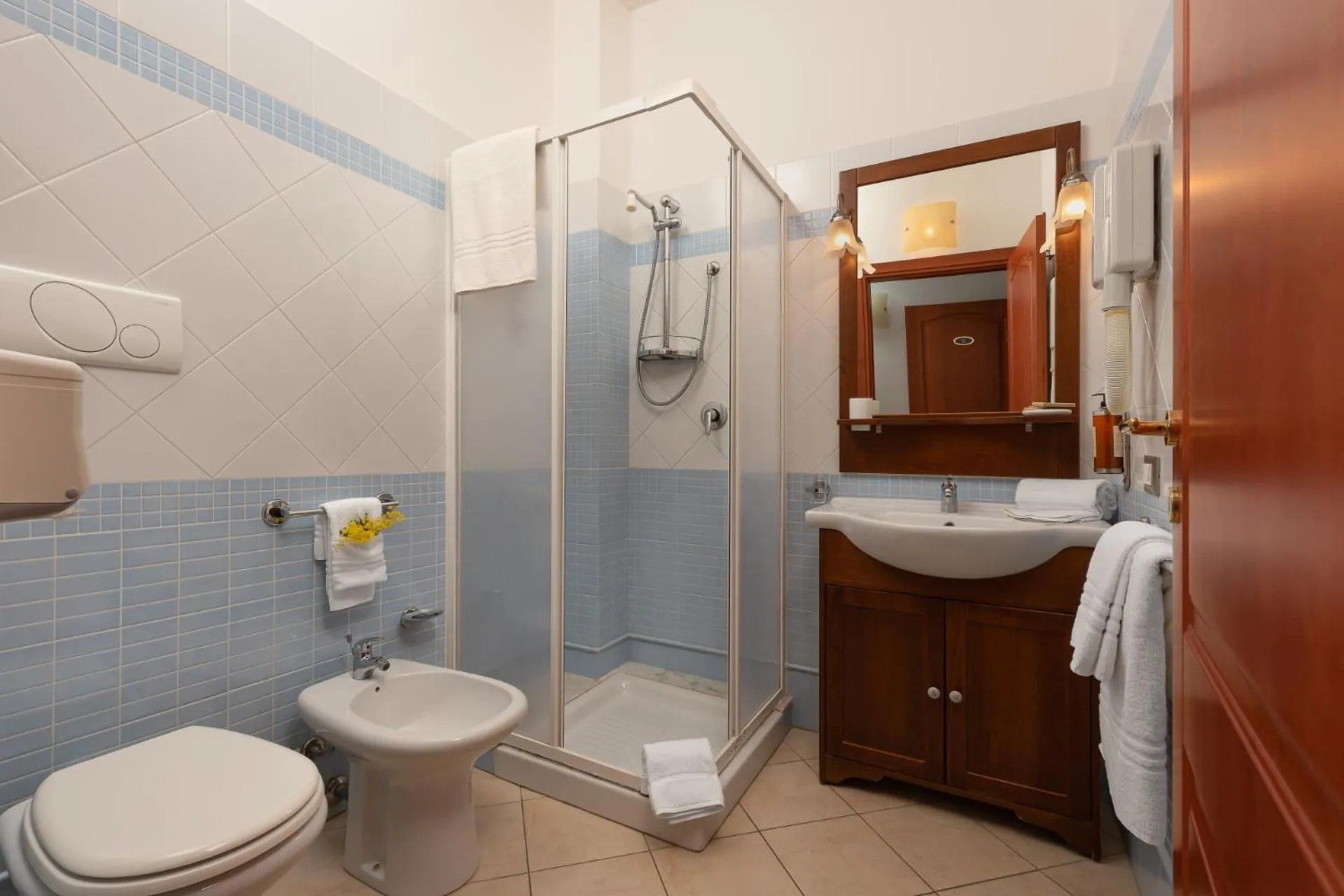 Bathroom in Helios Hotel