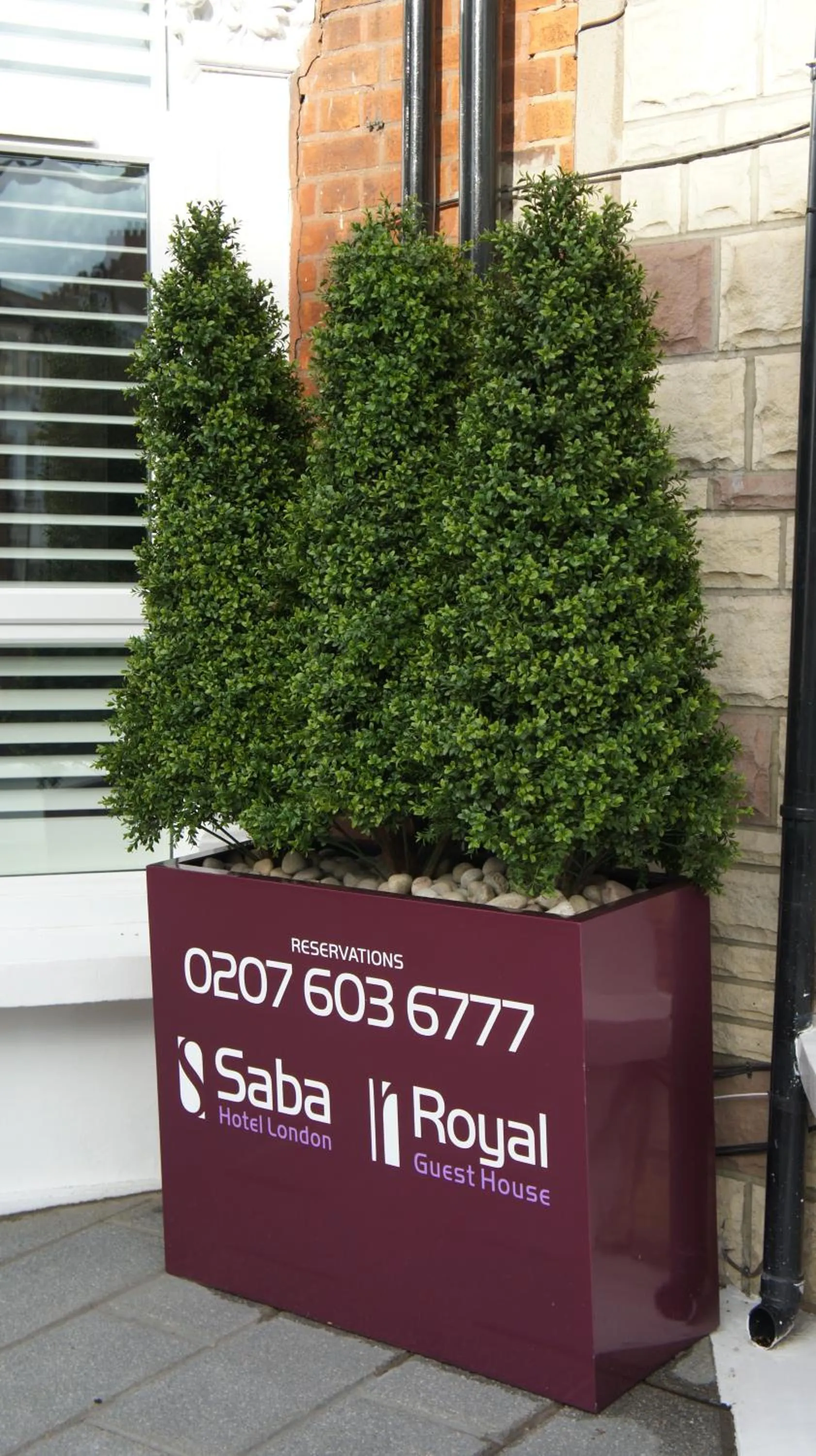 Facade/entrance in Saba Hotel London