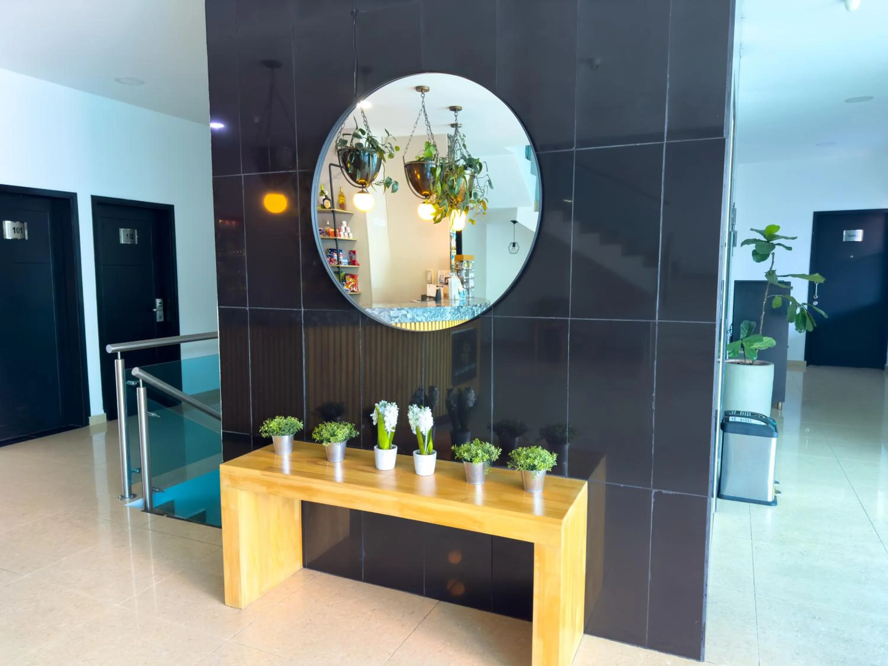 Lobby or reception in Hotel Central Plaza Medellin