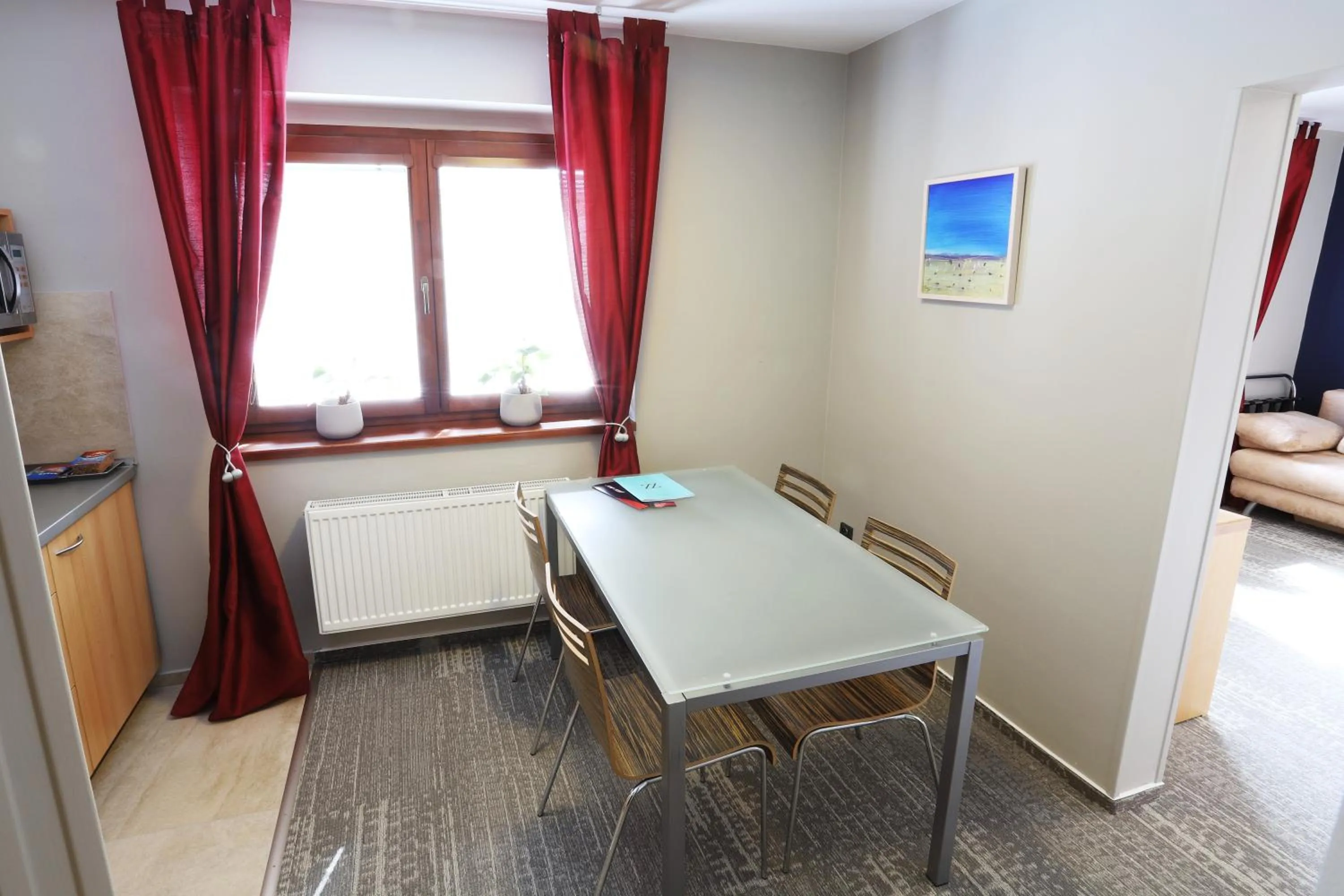 Kitchen or kitchenette in Apart Hotel Jablonec