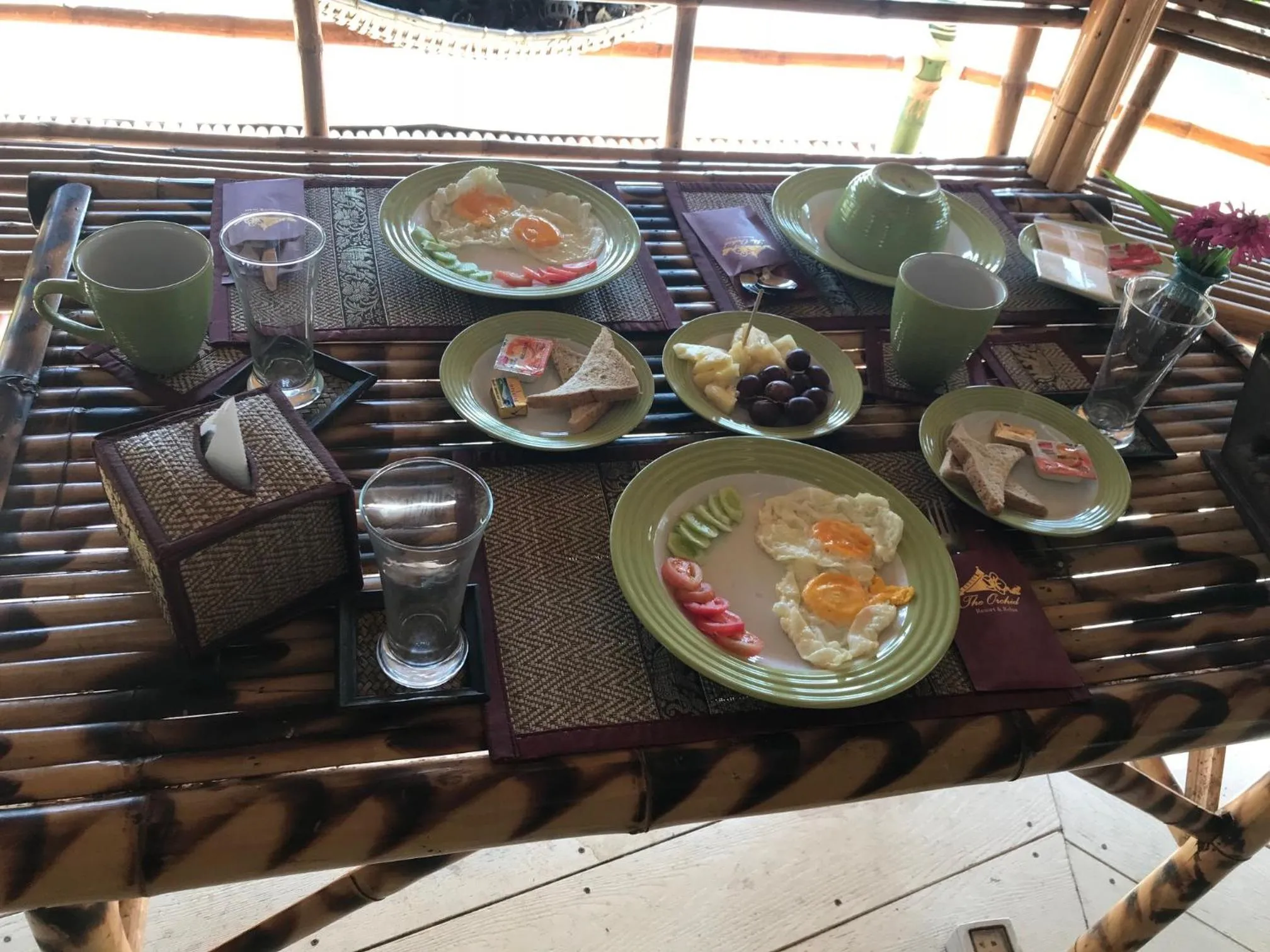 Asian breakfast in The Orchid Resort & Relax