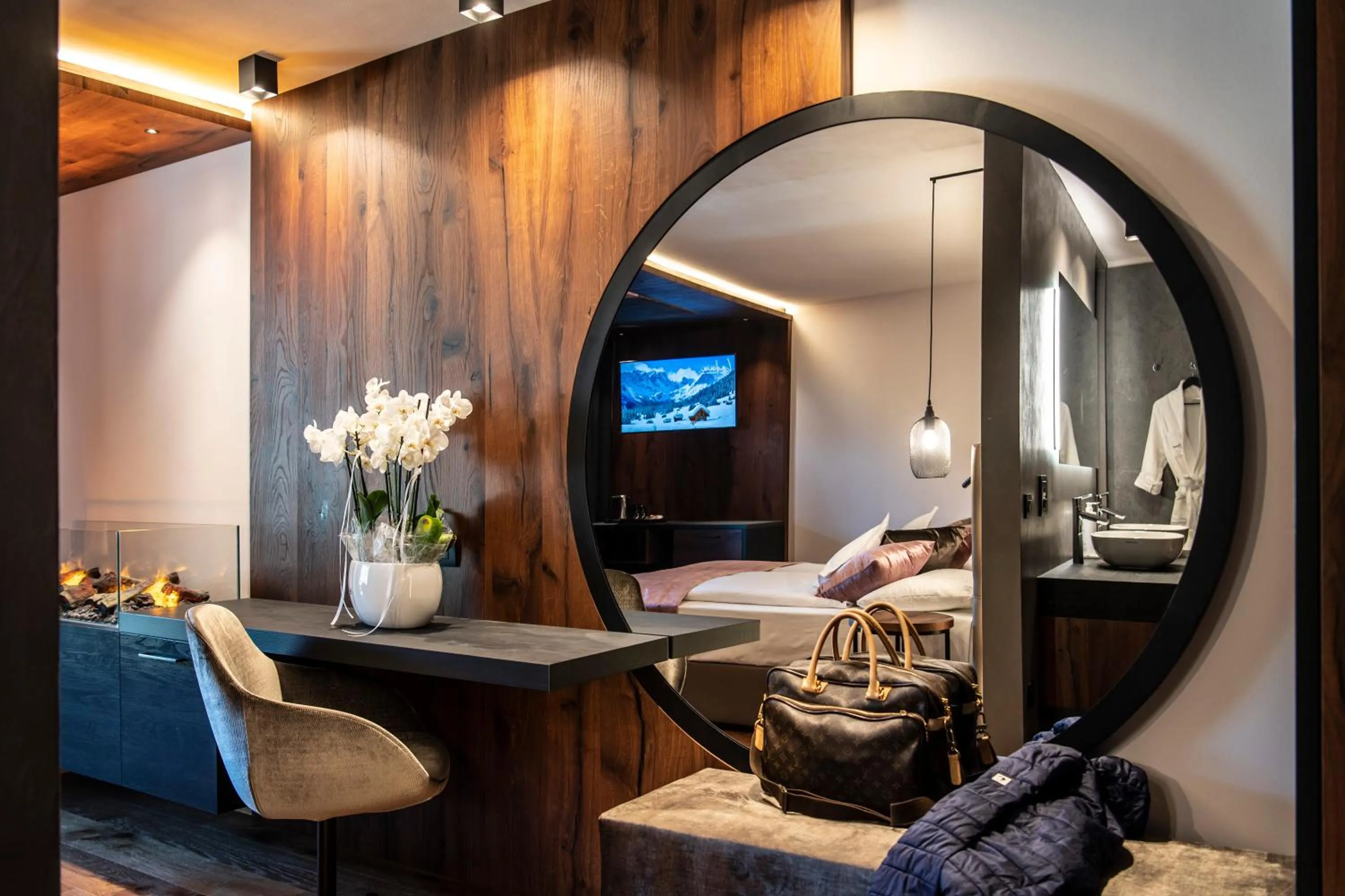 Seating area in Ladinia Dolomites View - Adults Only