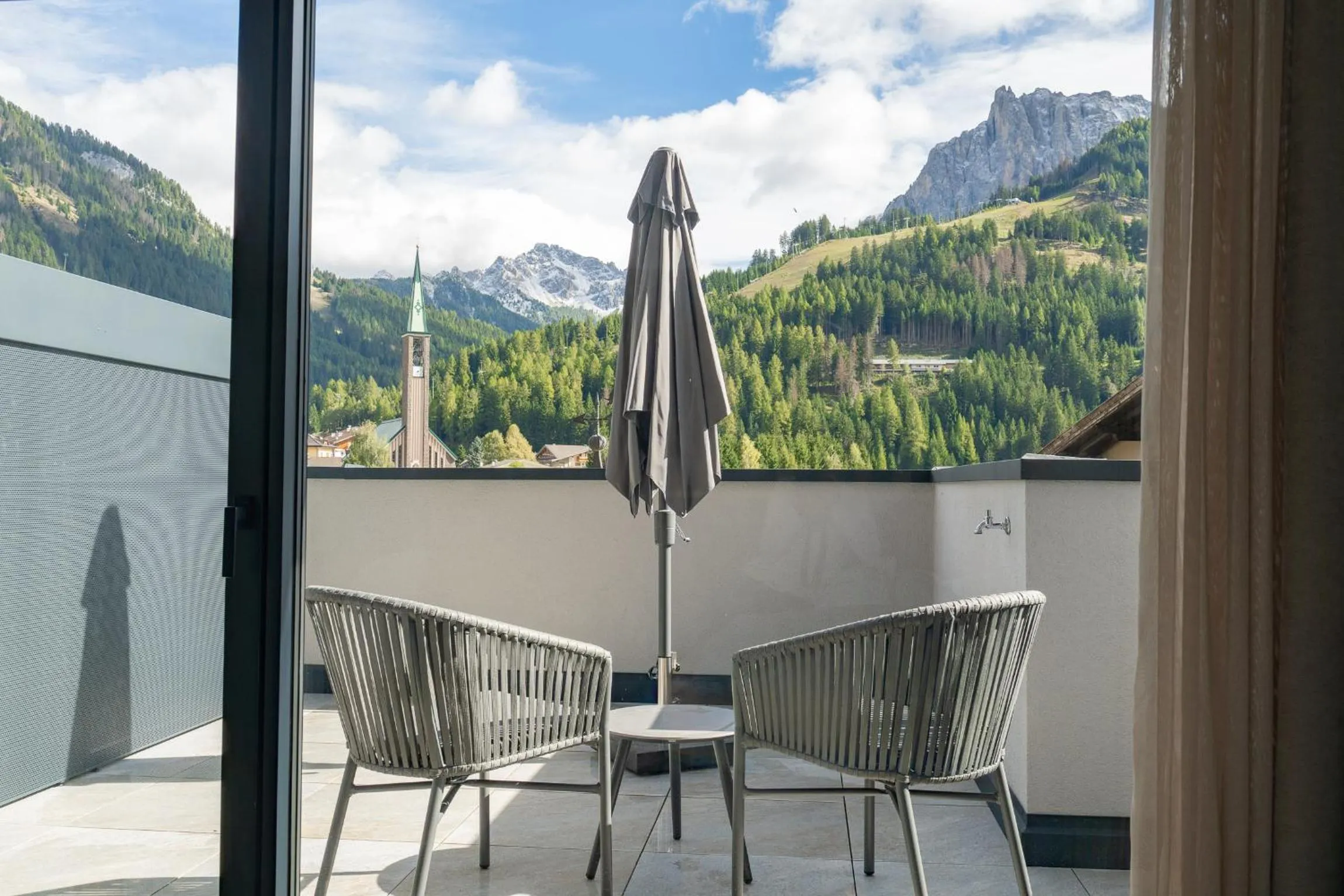 Balcony/Terrace in Ladinia Dolomites View - Adults Only