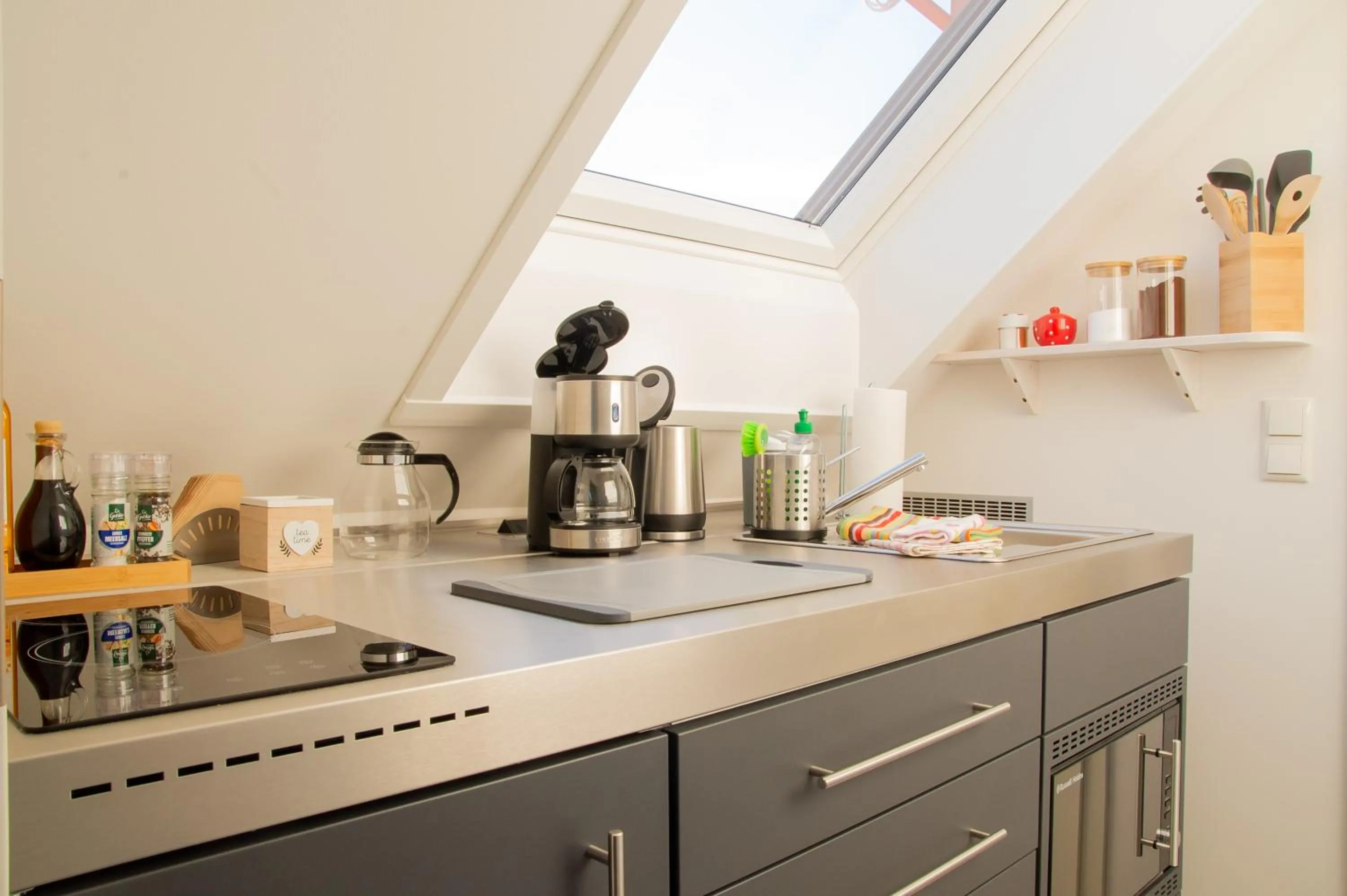 Kitchen or kitchenette in Appartement Ludwigskanal
