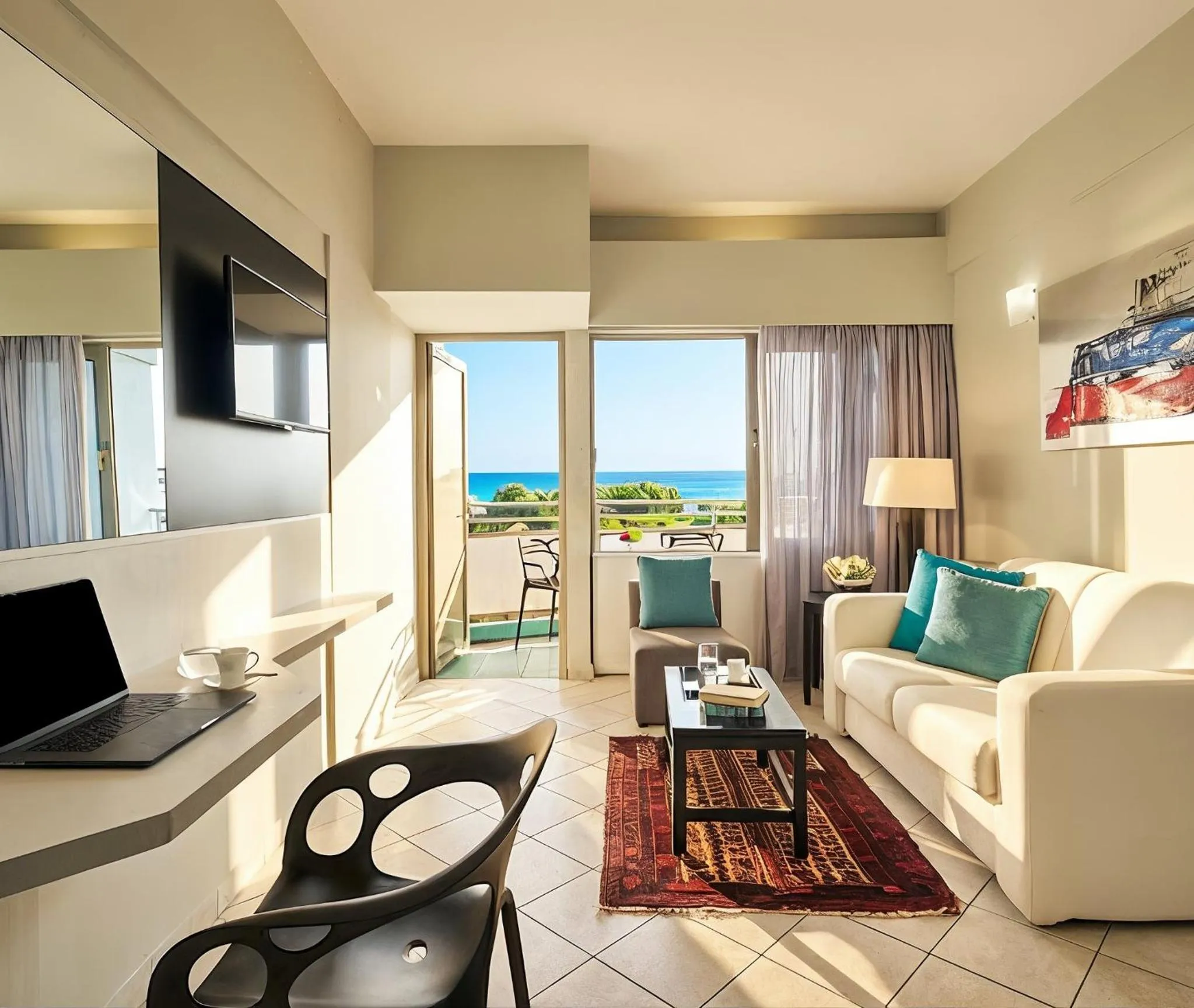 Living room in AQUAMARE CITY and BEACH