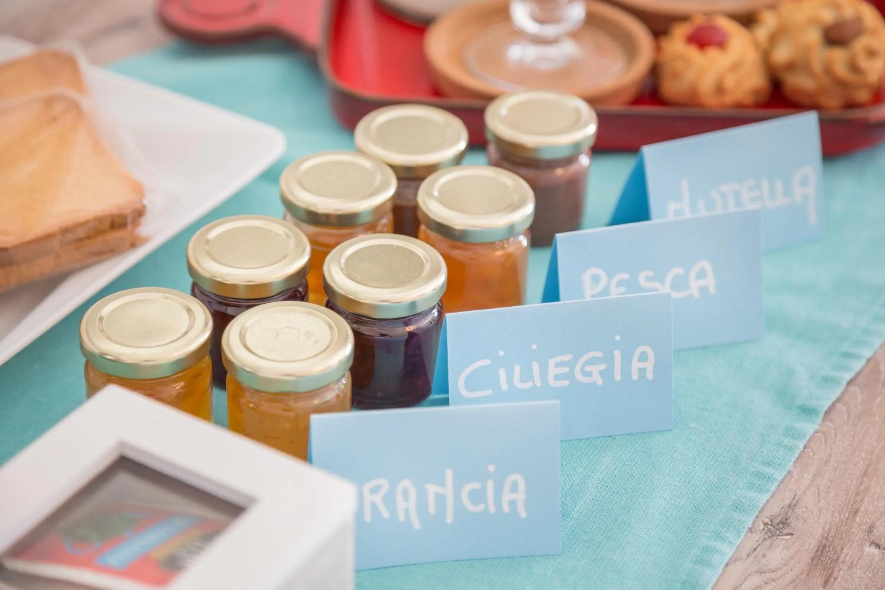 Food close-up in B&B Casa del Faro SanVallero Adults Only