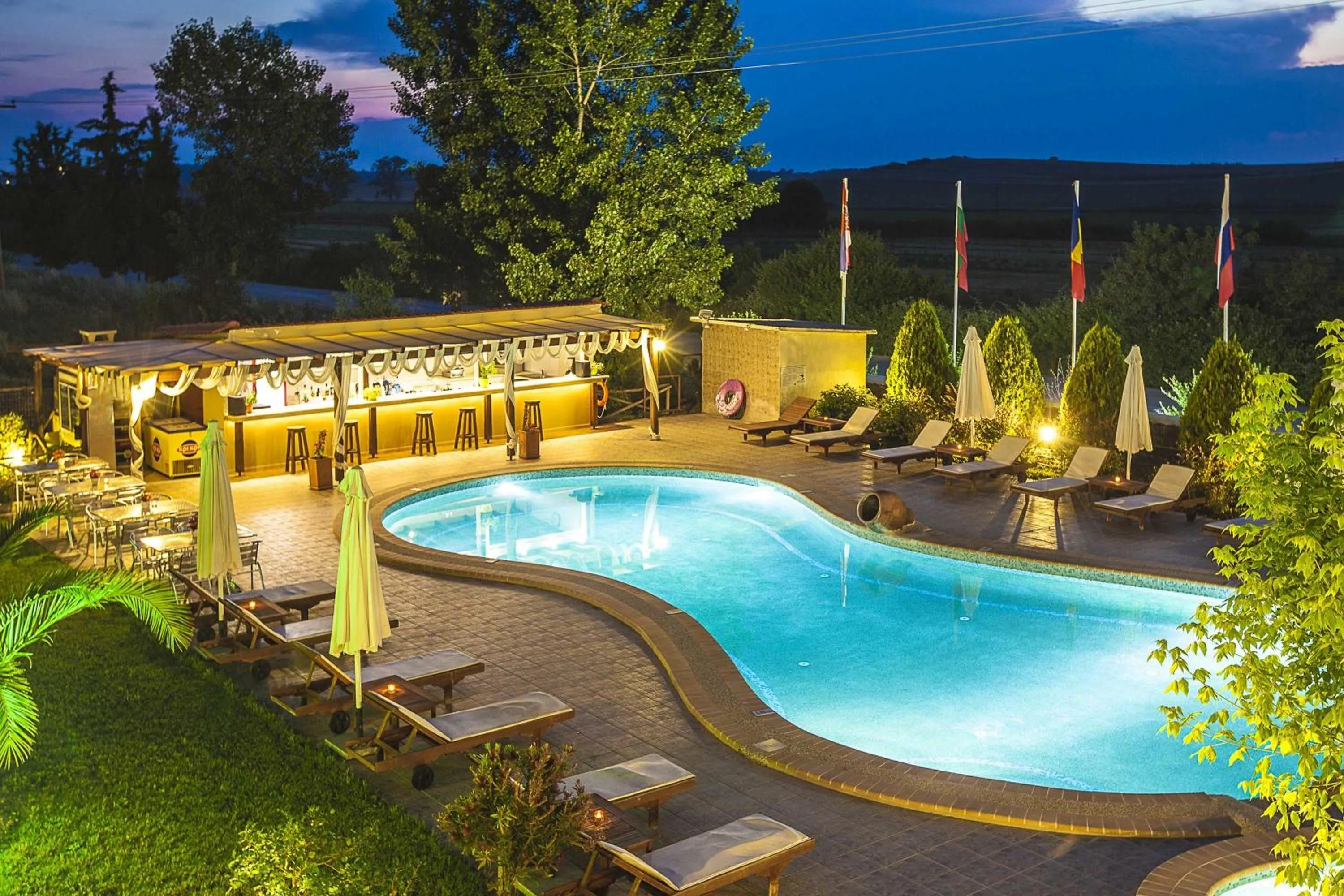 Pool view in Sunny Hill