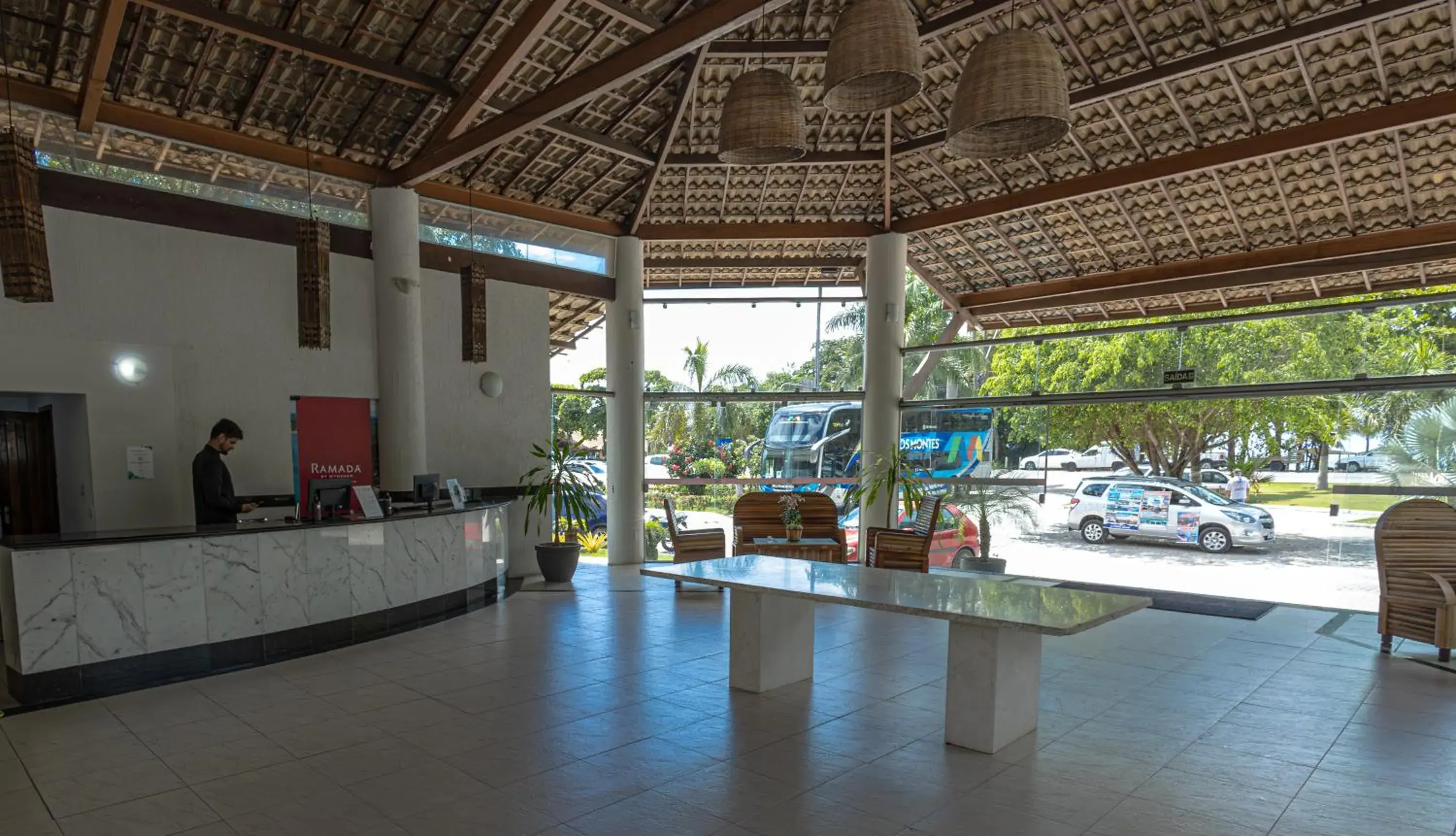 Lobby or reception in Ramada by Wyndham Porto Seguro Praia Lobby or reception in Ramada by Wyndham Porto Seguro Praia