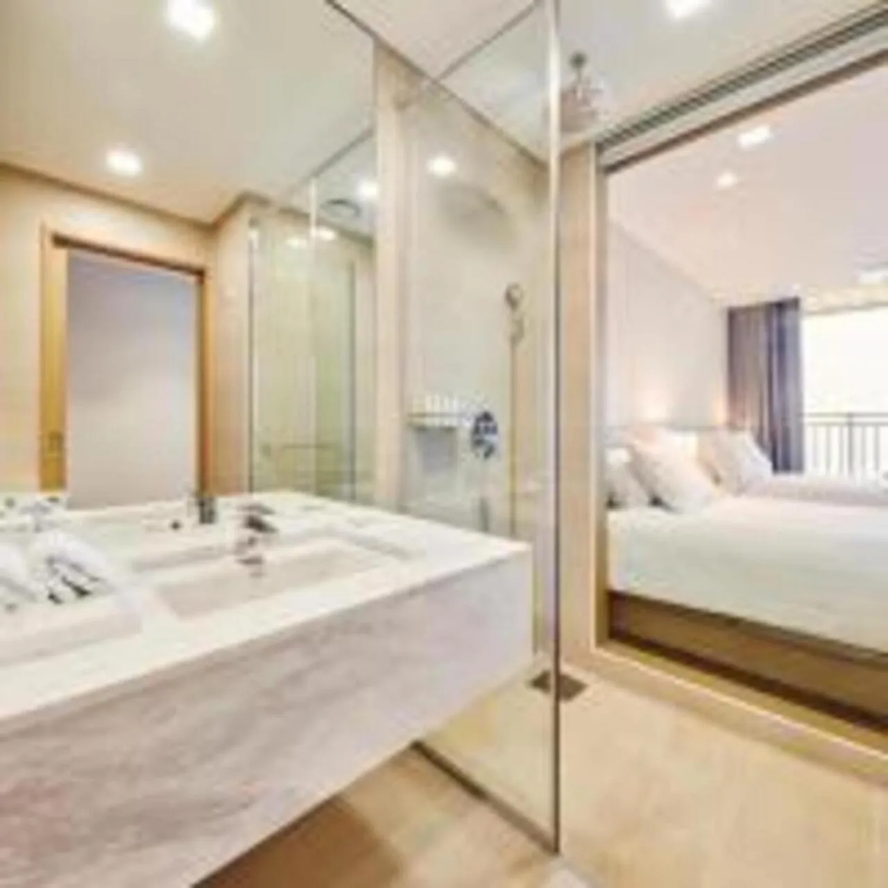 Toilet, Bed in Skybay Hotel Gyeongpo
