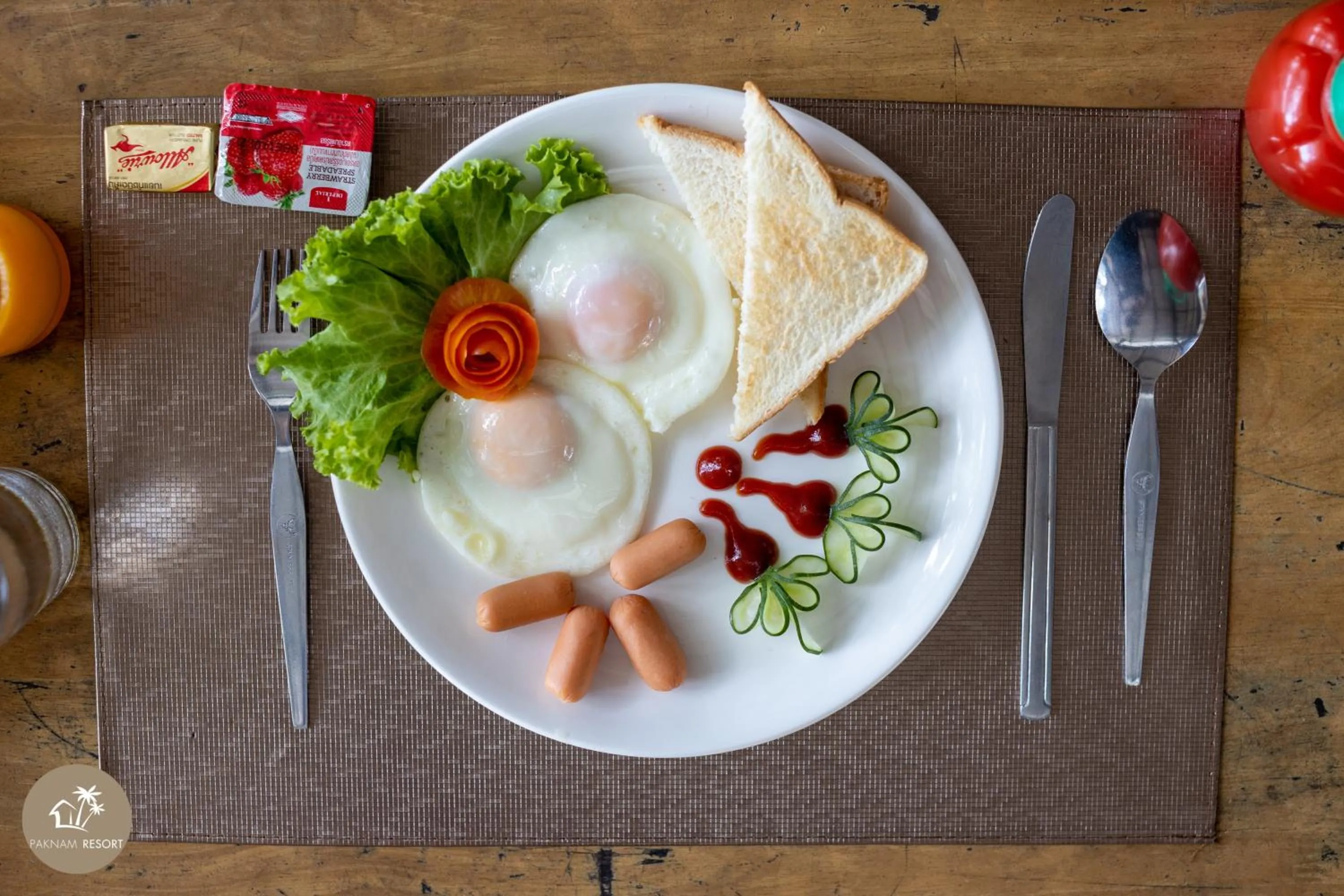 Buffet breakfast in Pak Nam Resort